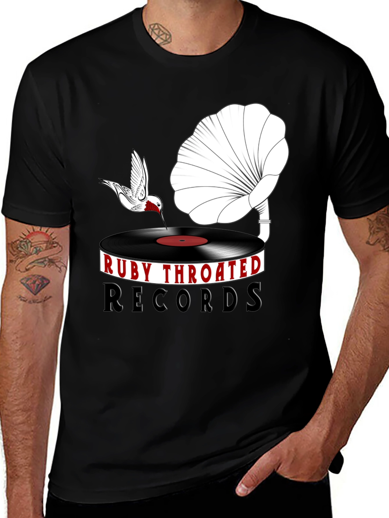 Variant 9 of Ruby Throated Records Graphic Tee