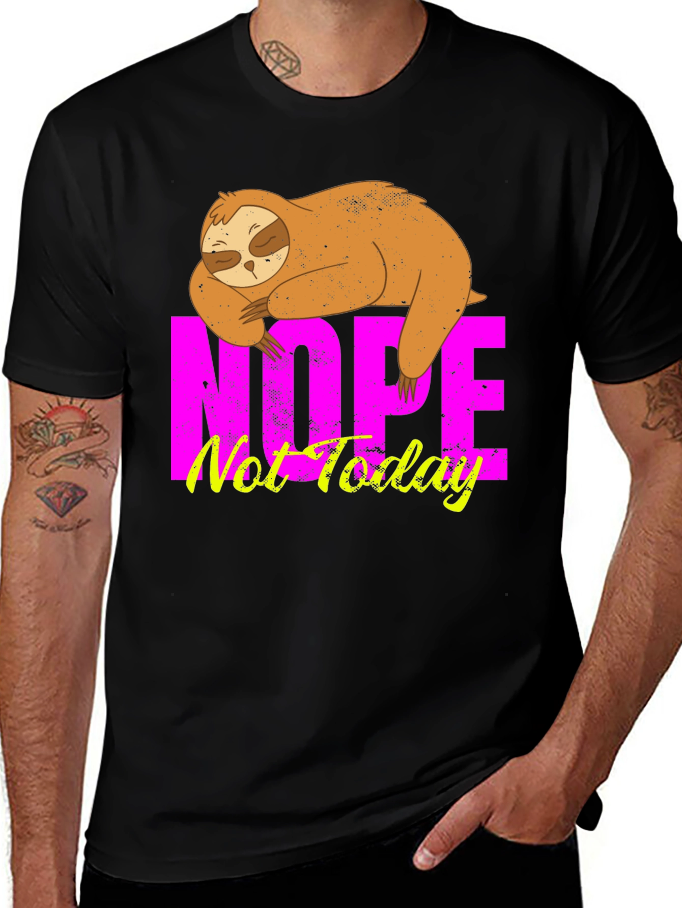 Variant 27 of Nope Not Today Sloth Graphic T-Shirt
