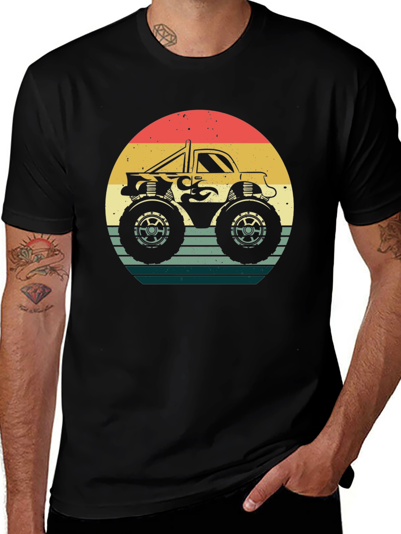 Variant 21 of Retro Monster Truck Graphic Tee