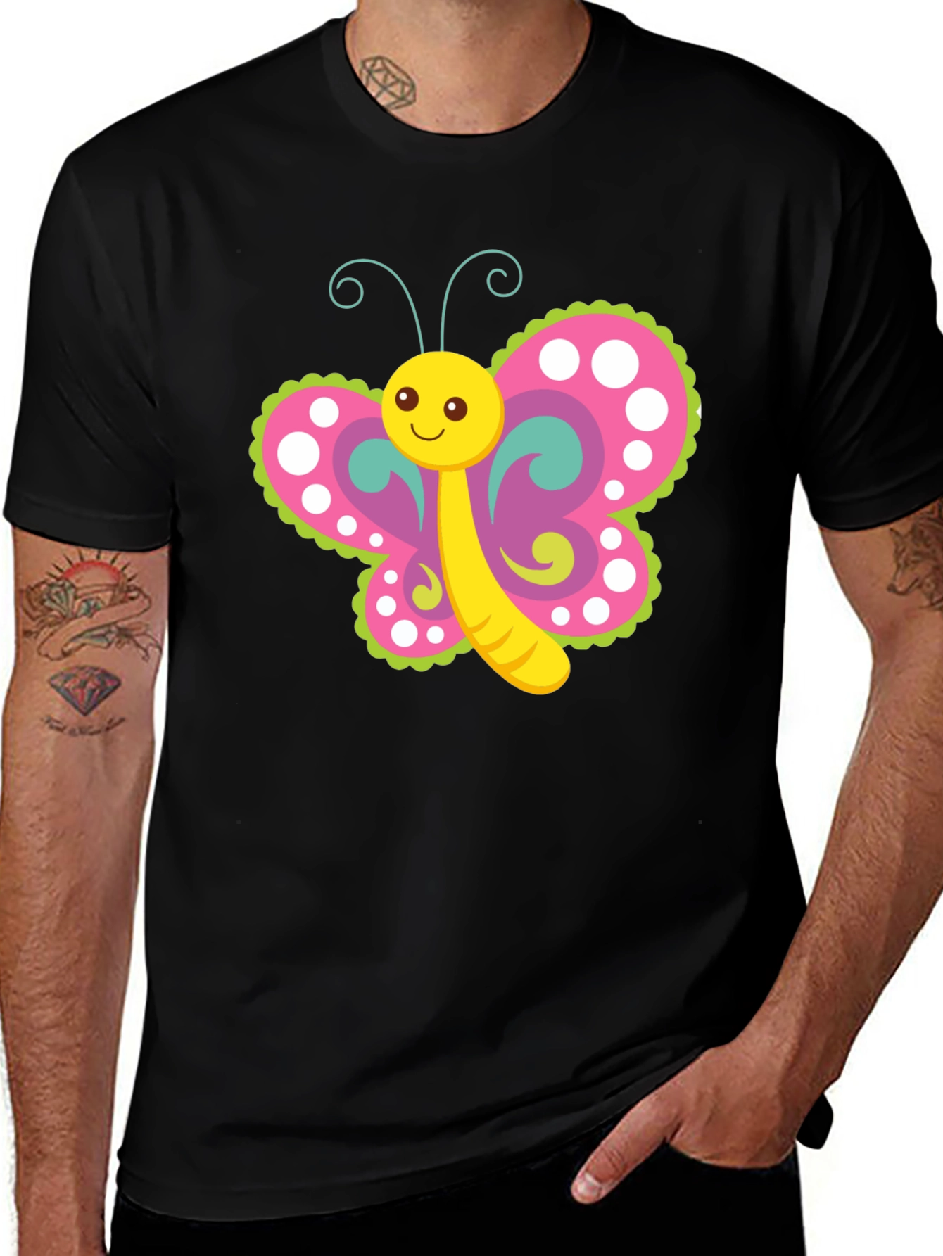 Variant 30 of Cute Butterfly Graphic Print T-Shirt