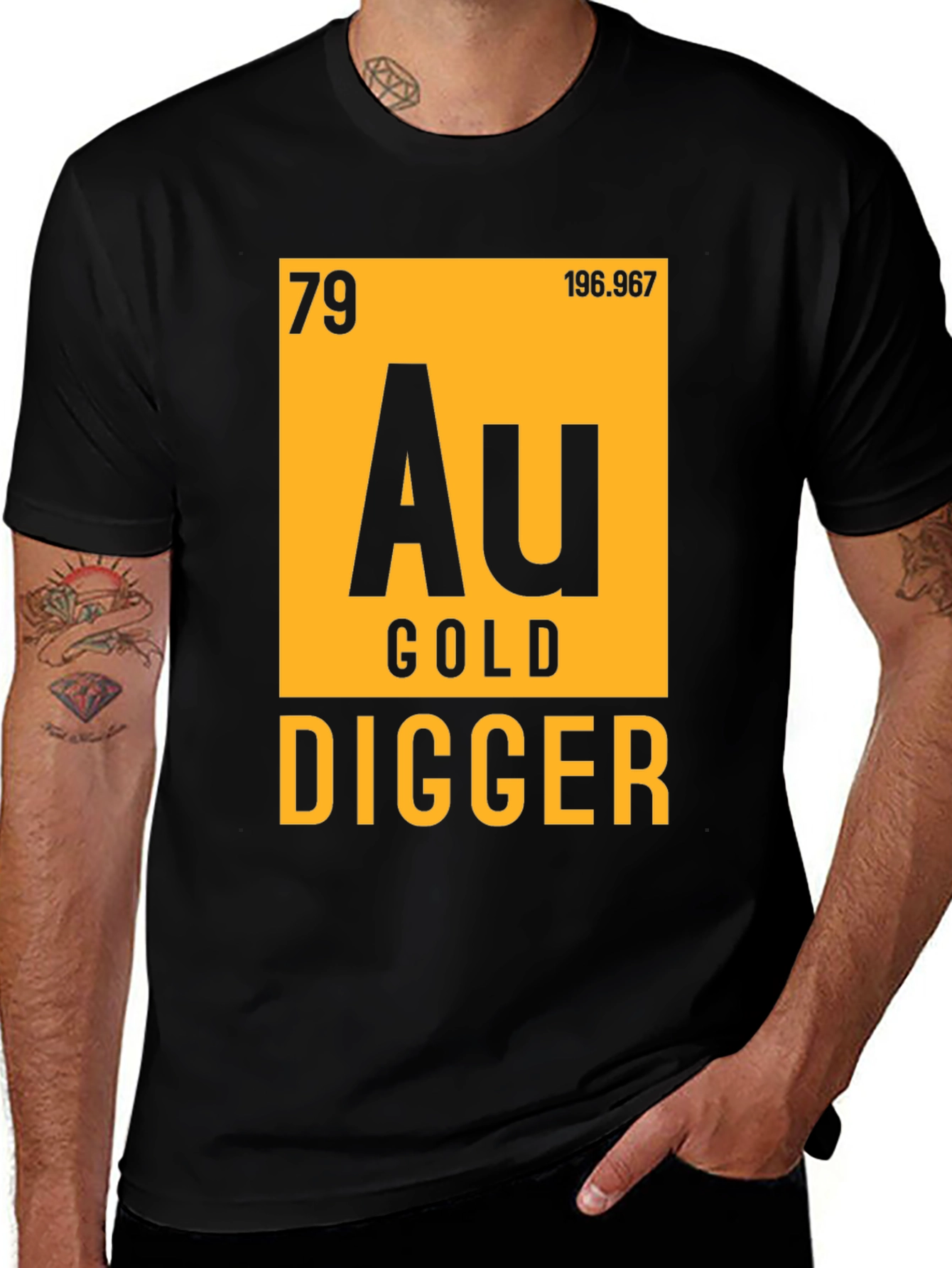 Variant 18 of Gold Digger T-Shirt - Periodic Table Inspired Novelty Tee