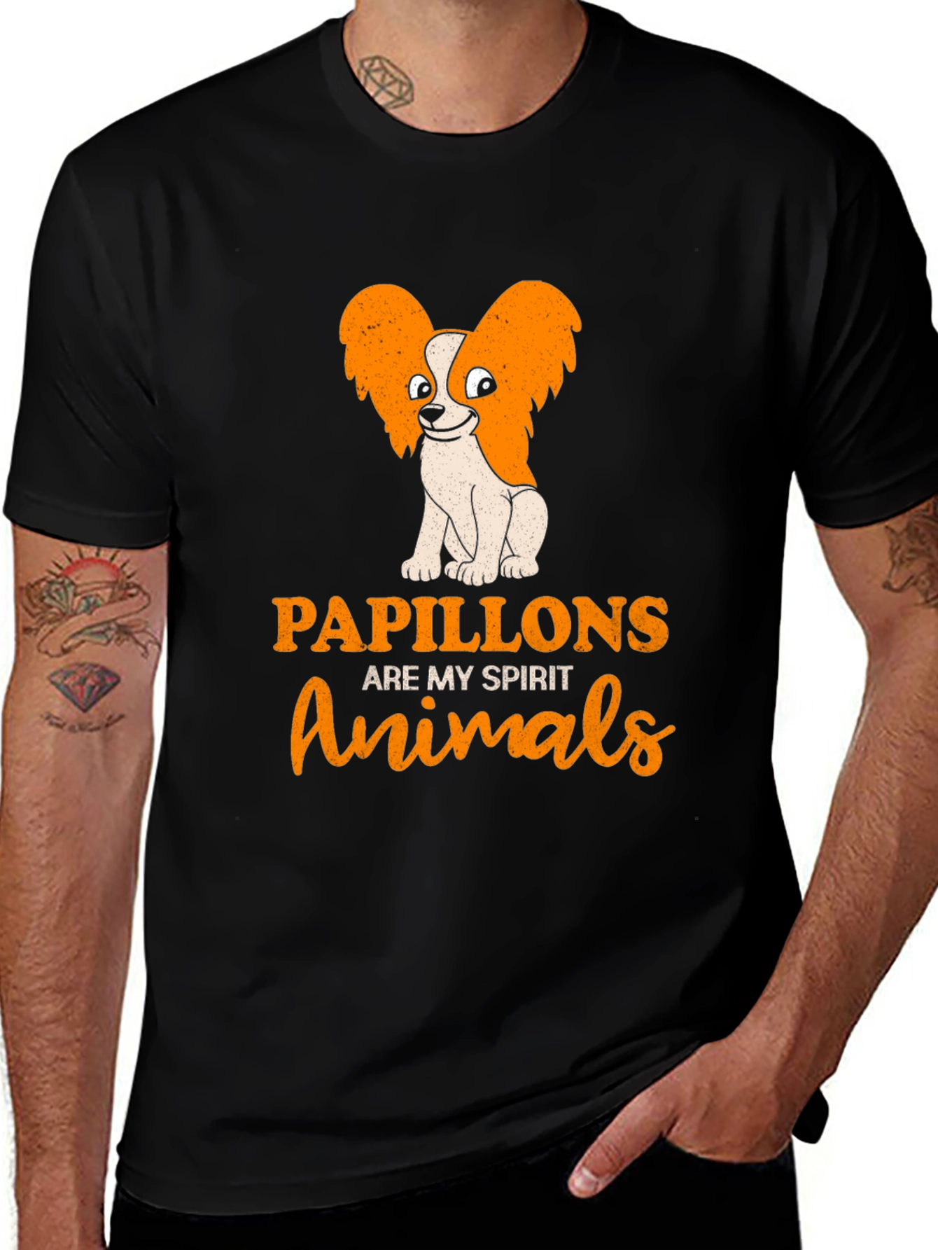 Papillon Spirit Animals T-Shirt - Dog Lover Tee