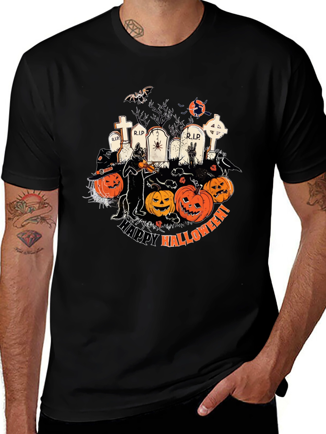 Halloween Cemetery T-Shirt
