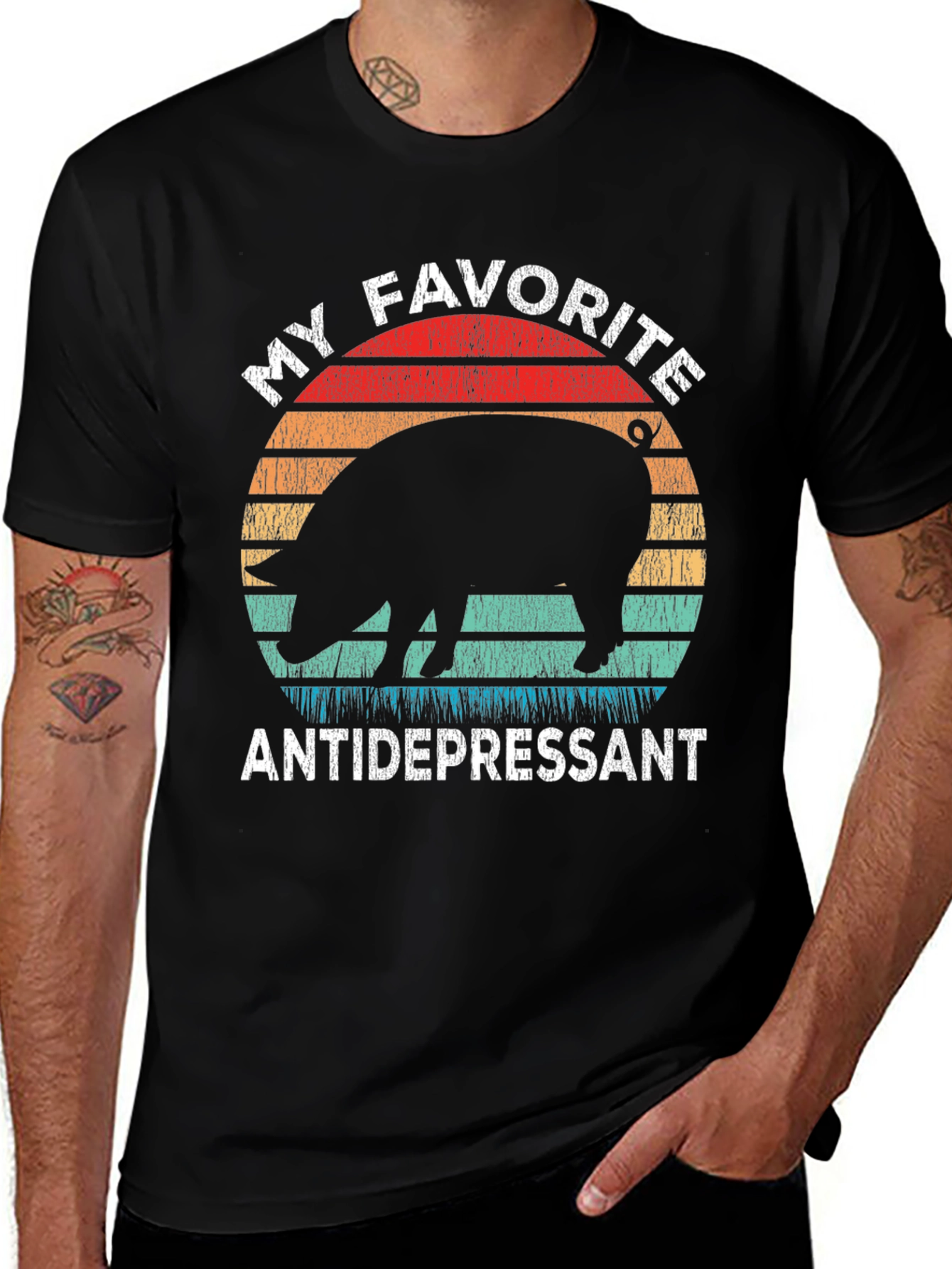 My Favorite Antidepressant Pig T-Shirt