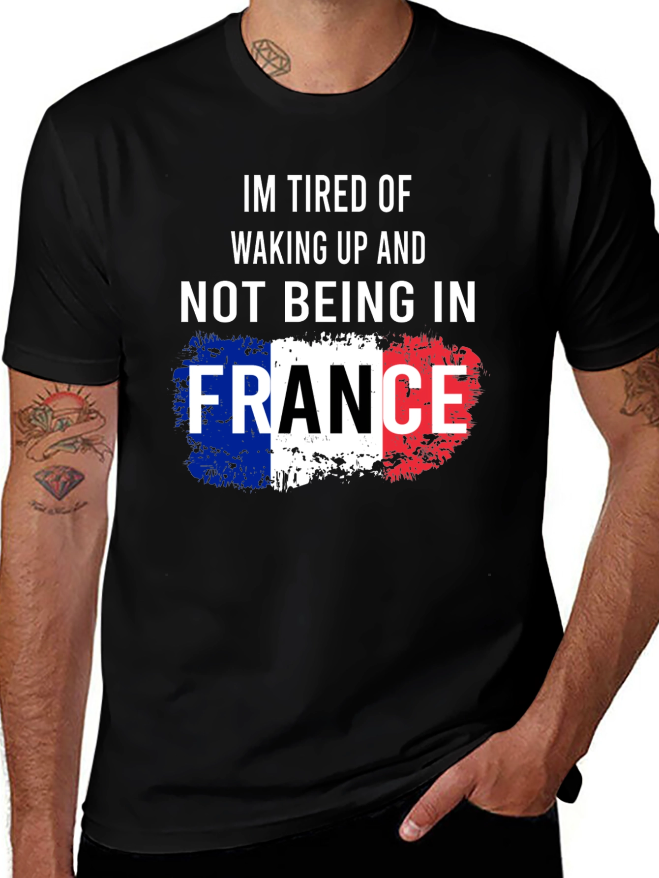 France Flag Graphic T-Shirt - Unisex Casual Tee