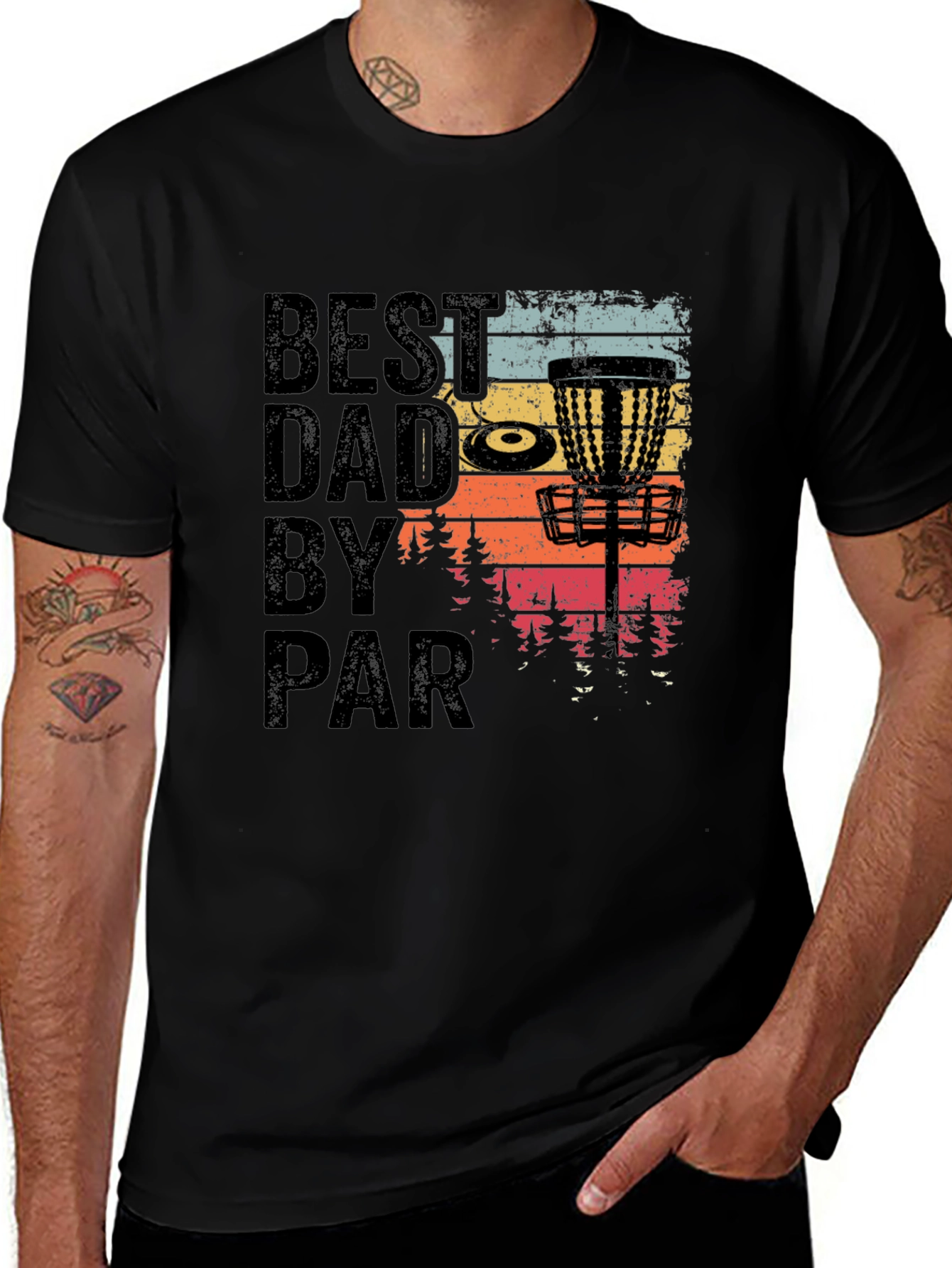 Variant 15 of Best Dad by Par Disc Golf T-Shirt