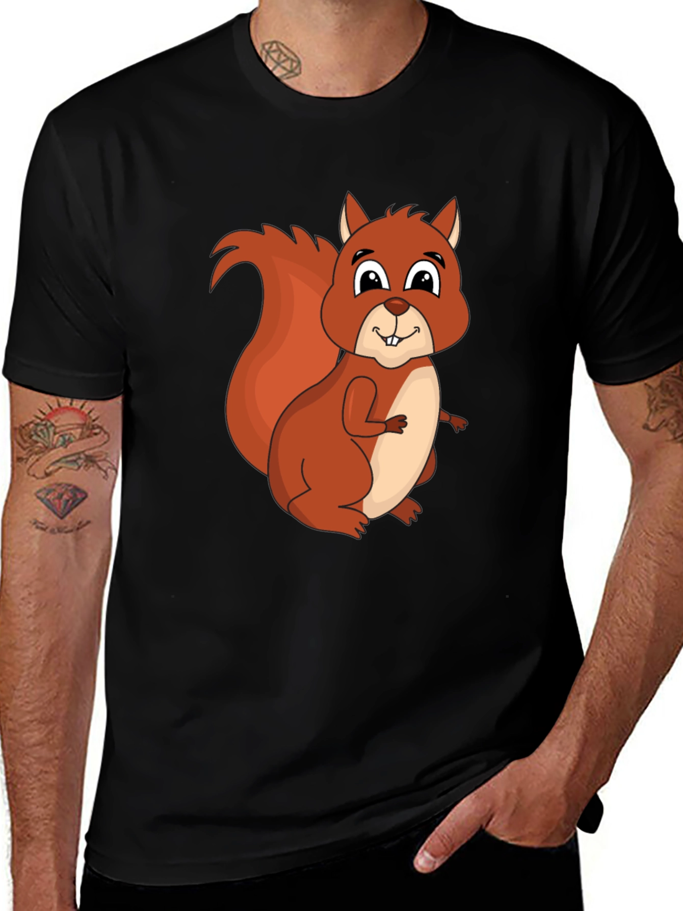 Variant 8 of Squirrel Graphic T-Shirt - Fun, Casual Wear