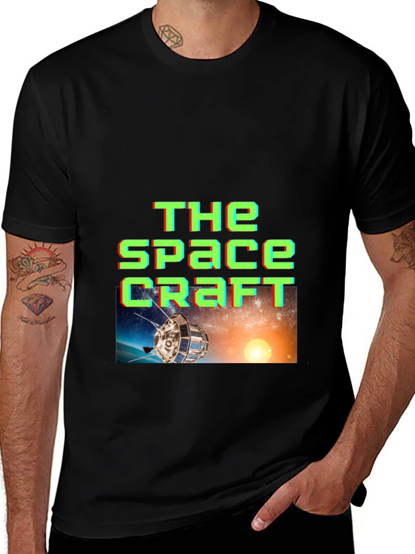 Variant 12 of The Spacecraft T-Shirt - Unique Galaxy Design