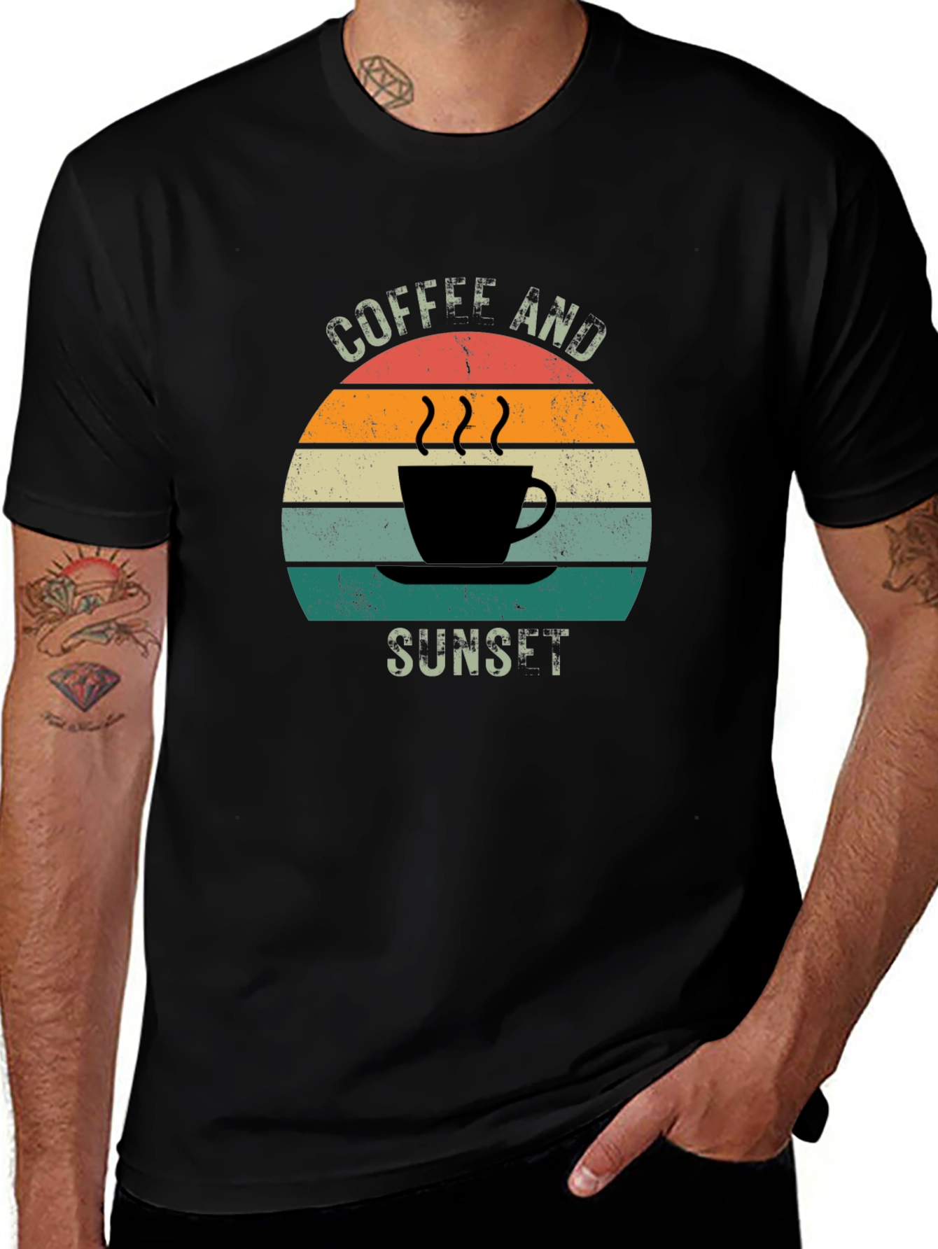 Variant 9 of Coffee and Sunset Graphic Tee