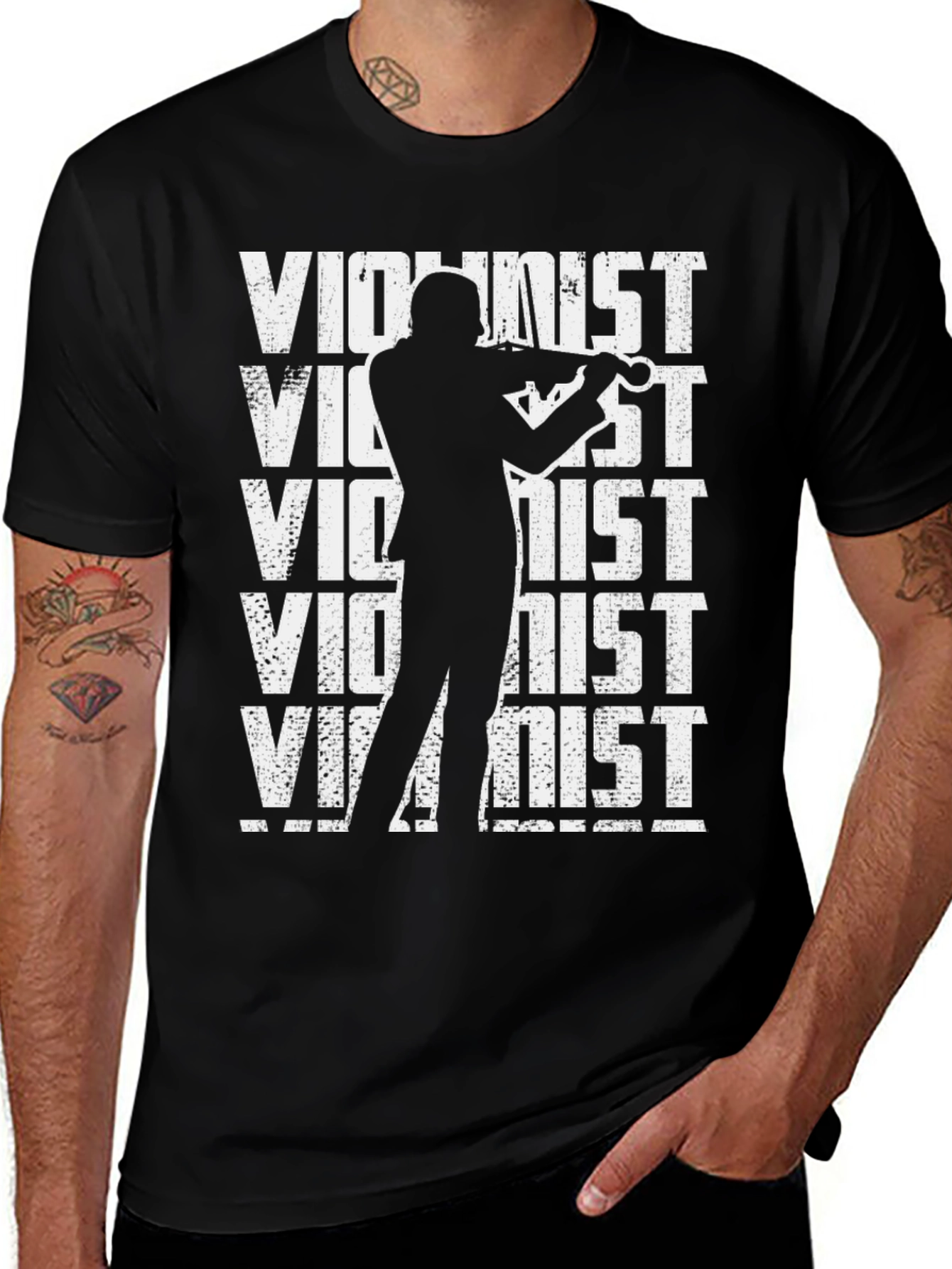 Variant 21 of Violinist Graphic T-Shirt - Music Lover Tee