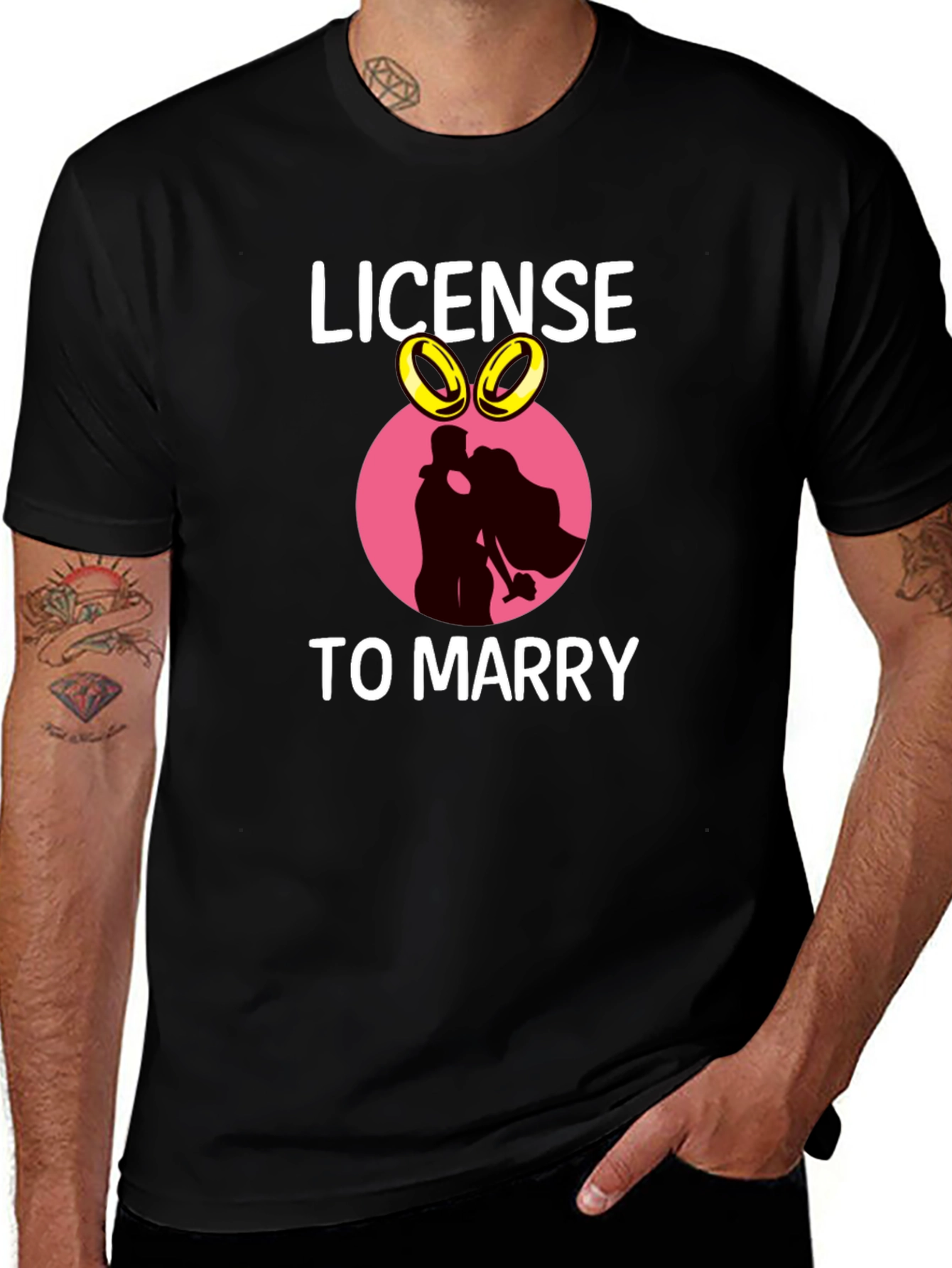 Variant 15 of License To Marry Graphic Tee
