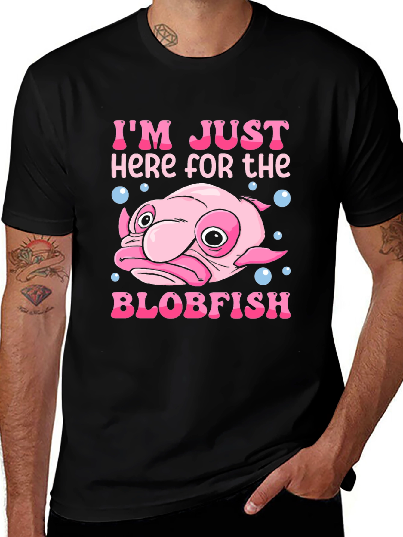Variant 19 of I'm Just Here for the Blobfish T-Shirt