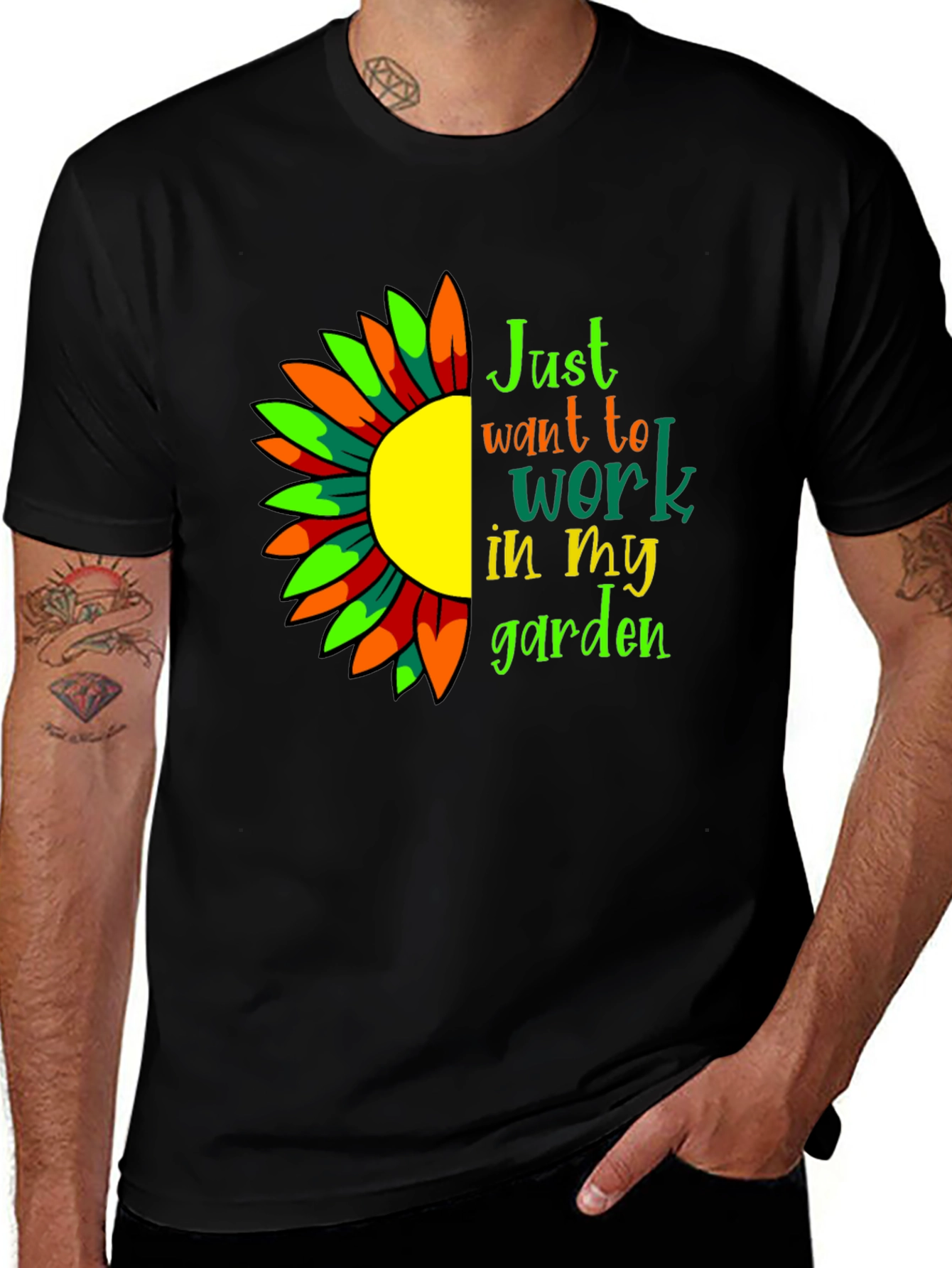 Variant 24 of Gardening T-Shirt - Just Want To Work In My Garden