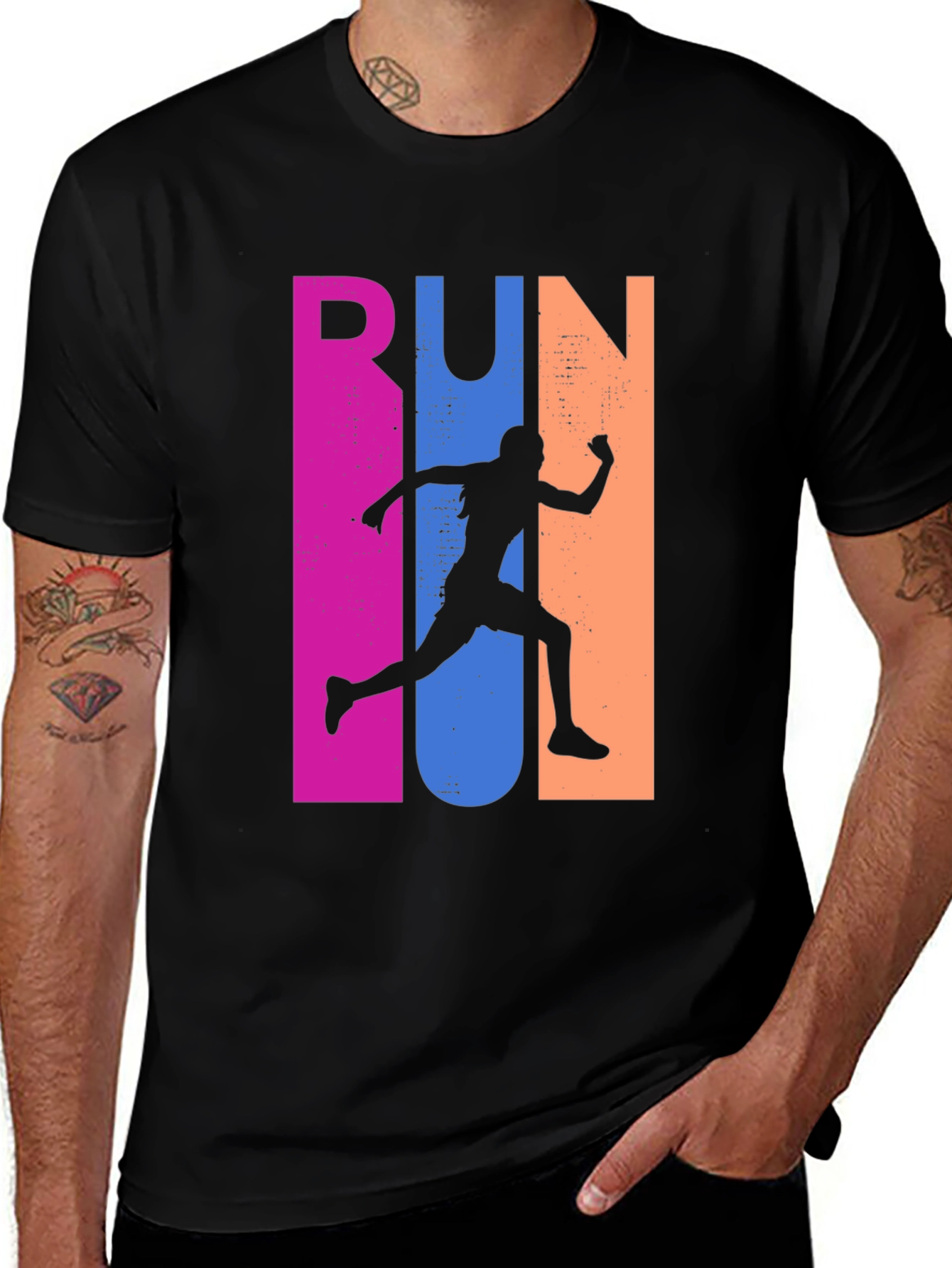 Variant 10 of Runner Graphic Tee - Retro Style Sportswear
