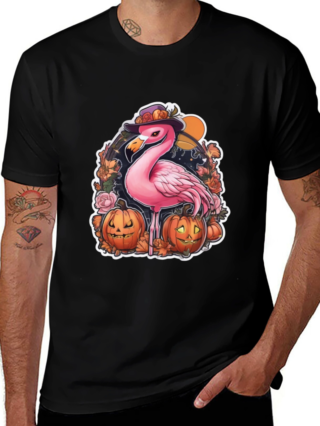 Variant 4 of Halloween Flamingo T-Shirt