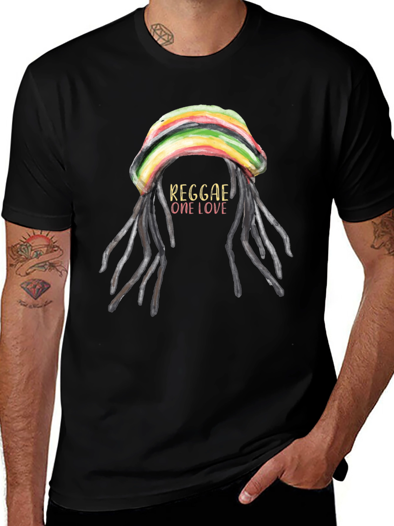 Variant 25 of Reggae One Love Graphic T-Shirt
