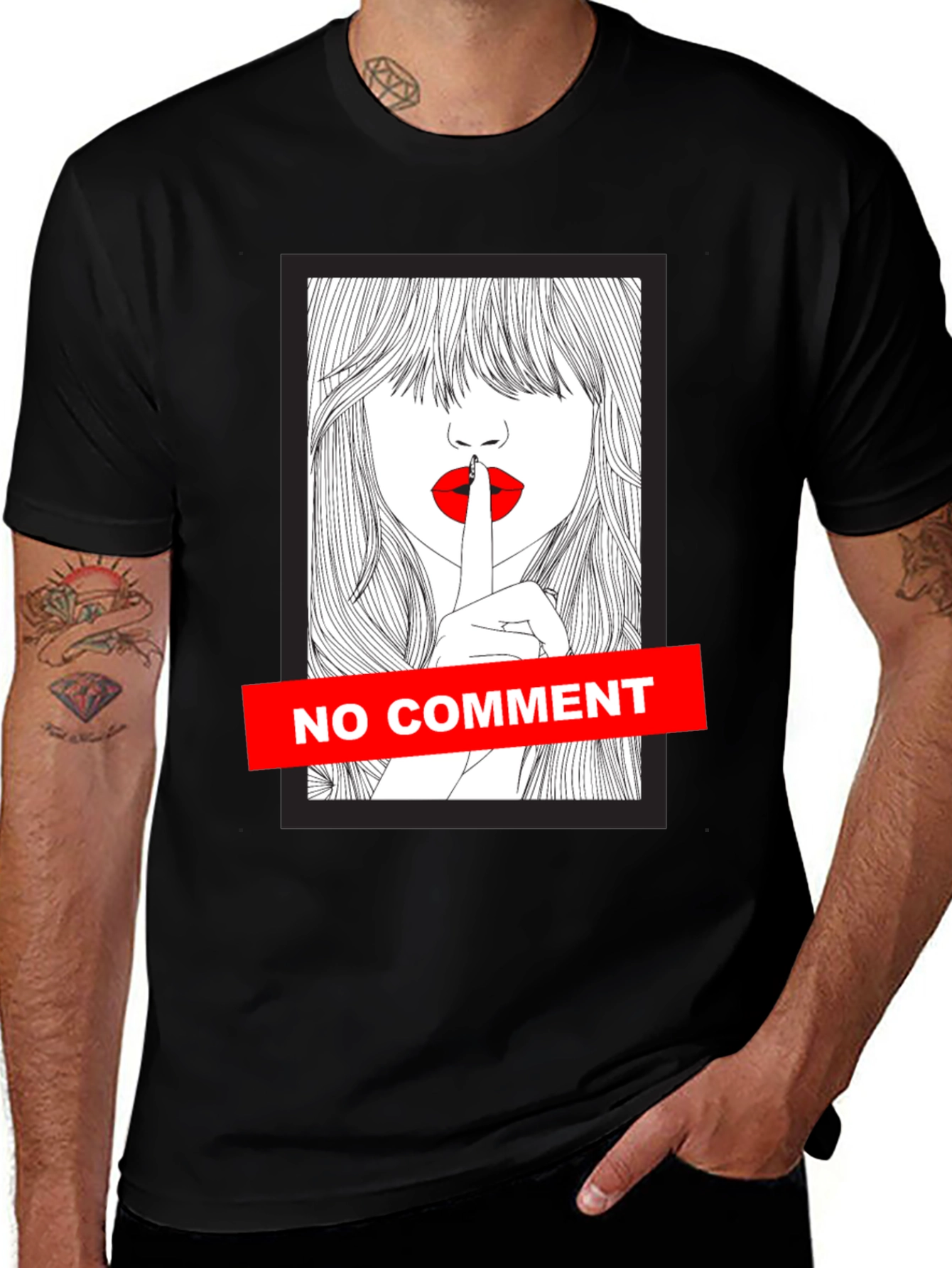 Variant 11 of No Comment Graphic Tee - Stylish Unisex T-Shirt