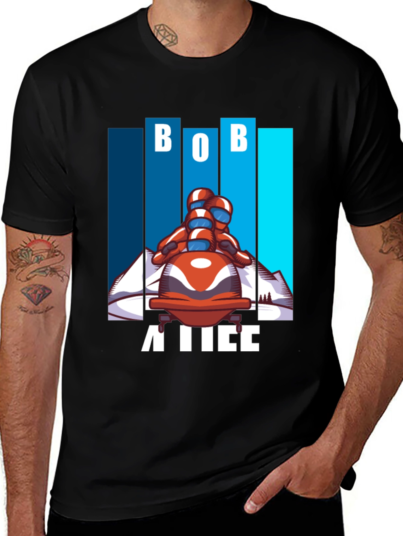 Variant 22 of Cool Runnings Bob Sled T-Shirt