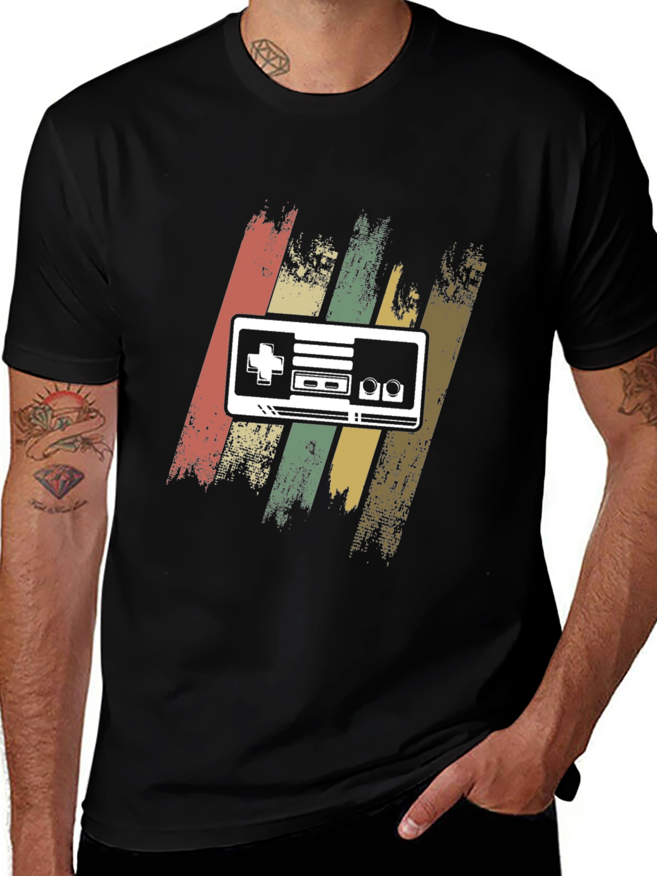 Variant 5 of Retro Gamer T-Shirt - Vintage Controller Design
