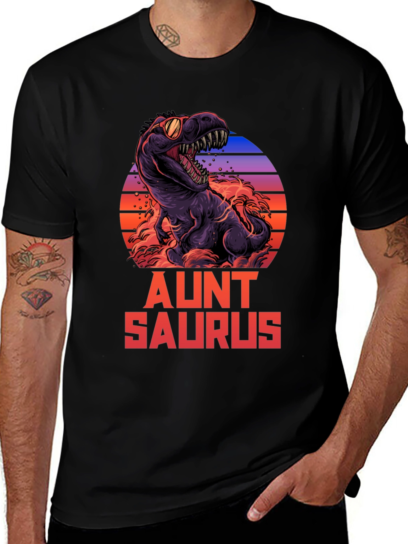 Aunt Saurus T-Shirt - Dinosaur Graphic Tee