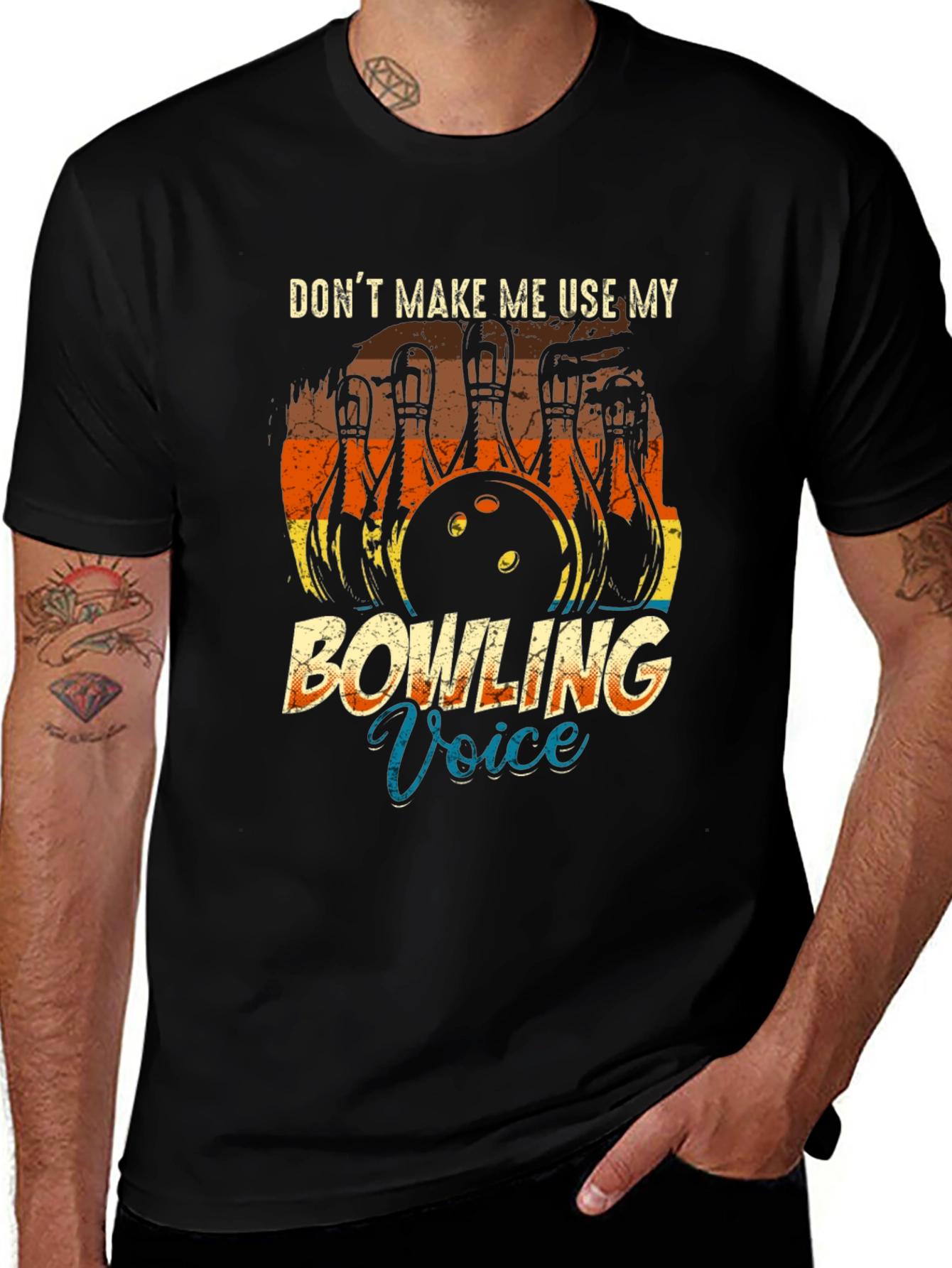Variant 12 of Bowling Voice T-Shirt - Strike Zone Style