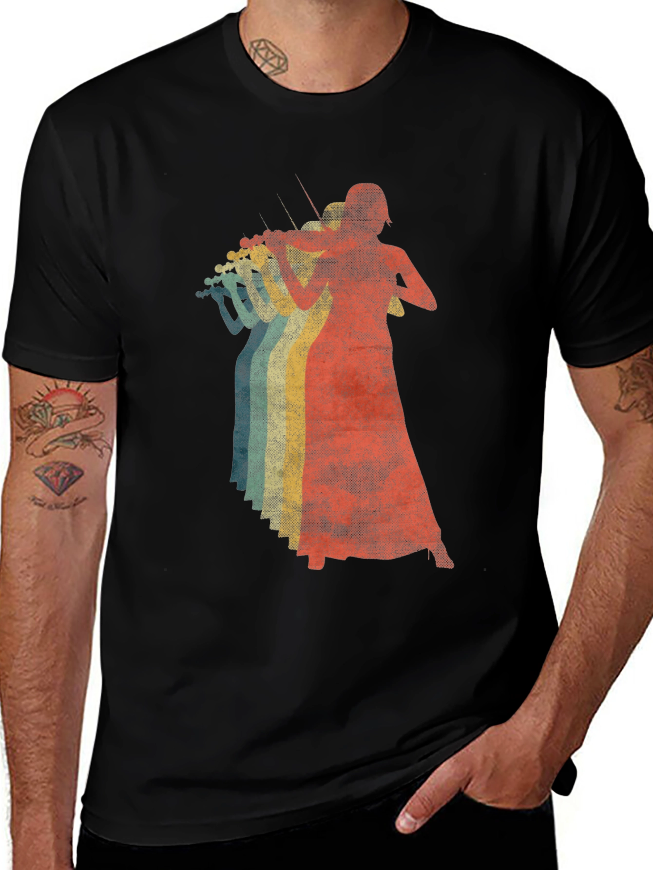 Variant 5 of Vintage Violinist T-Shirt - Retro Musician Tee