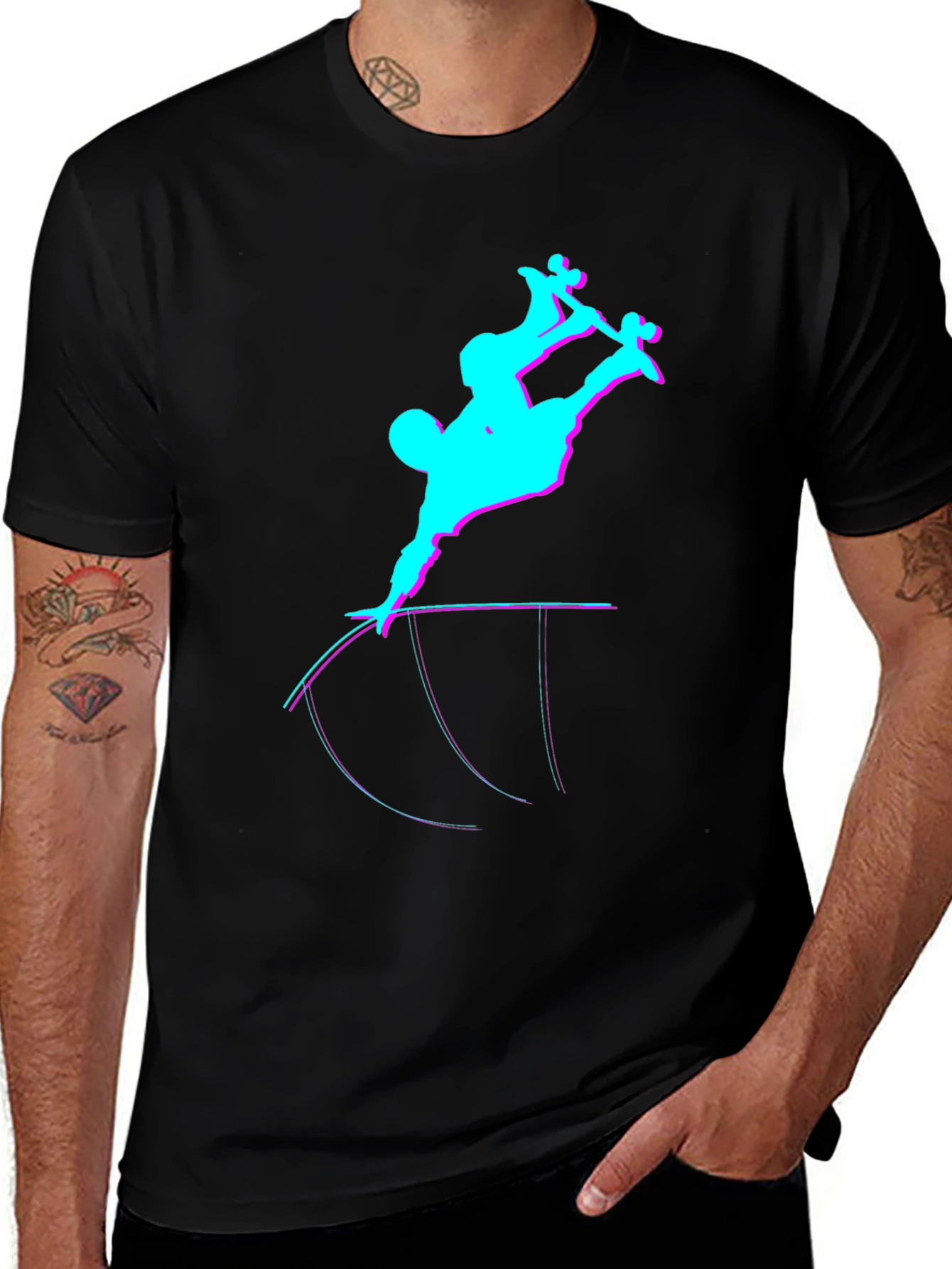 Variant 10 of Skateboarder Graphic Tee - Cool Skate Design