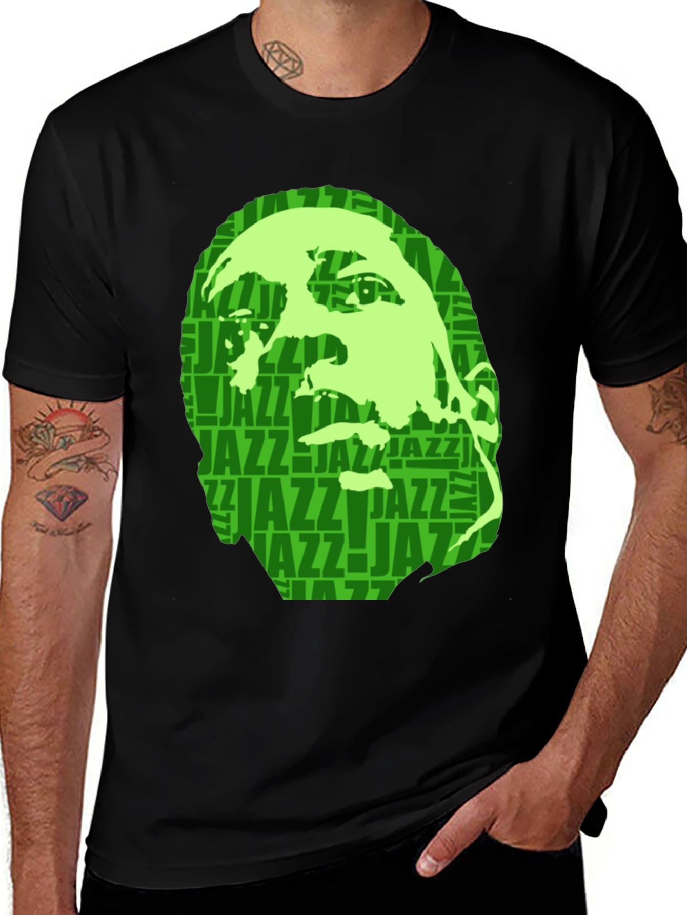 Variant 28 of Jazz Legend Graphic Tee - Stylish Music Lover's Shirt