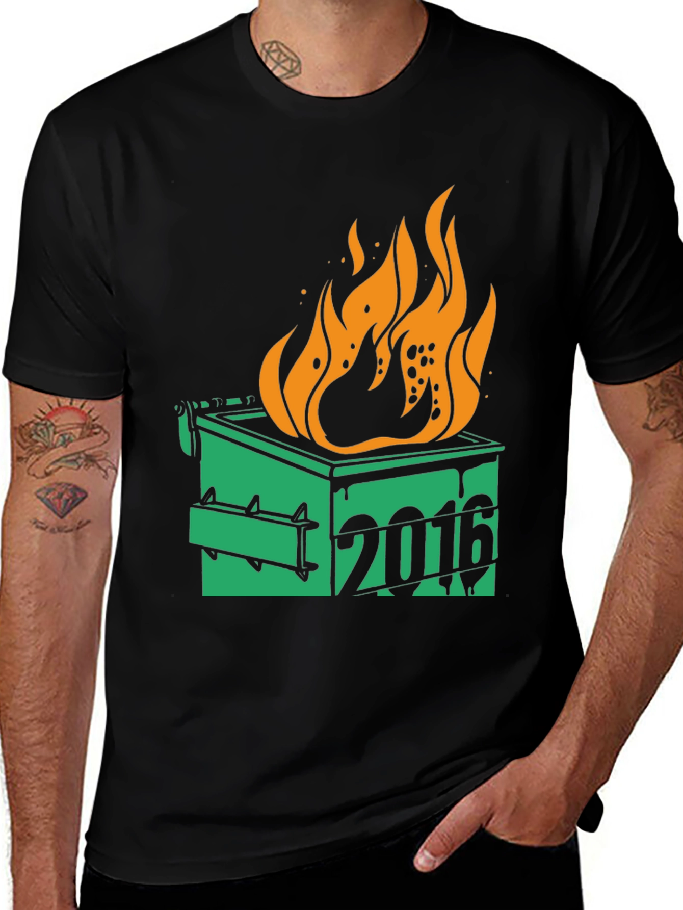 Variant 11 of 2016 Dumpster Fire Graphic T-Shirt