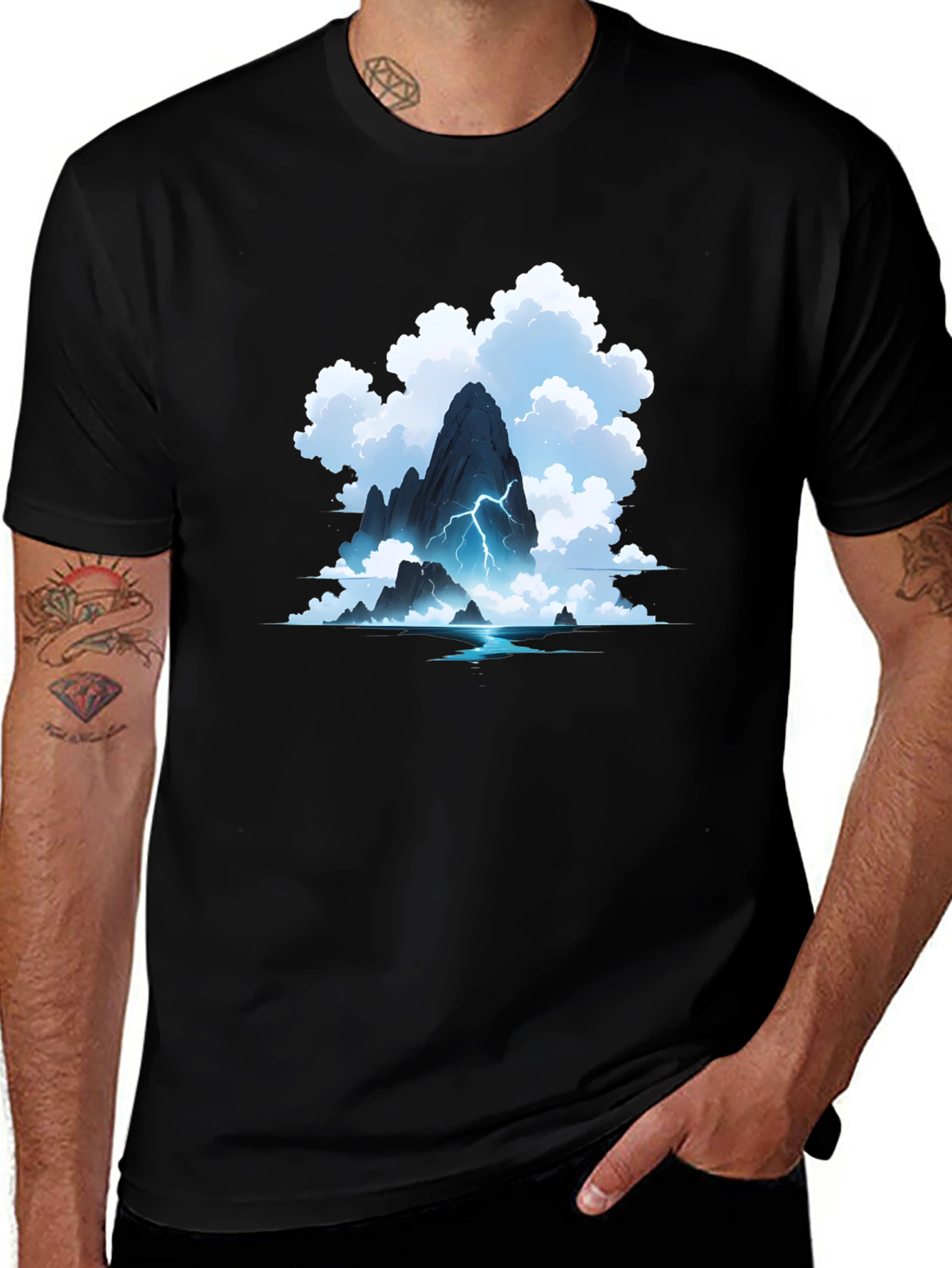Variant 2 of Storm Mountain Black T-Shirt