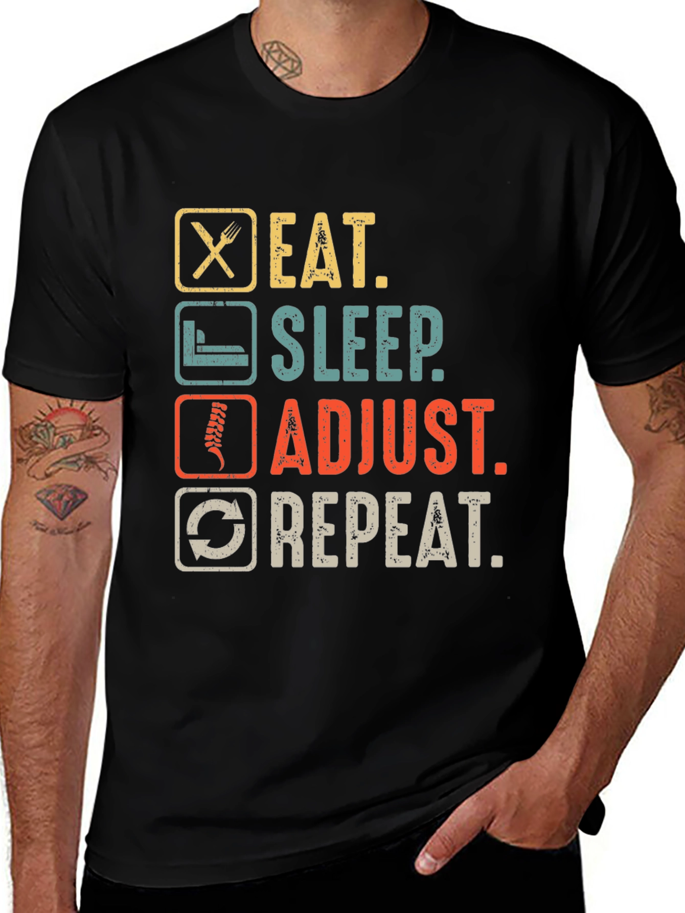 Variant 13 of Eat Sleep Adjust Repeat T-Shirt