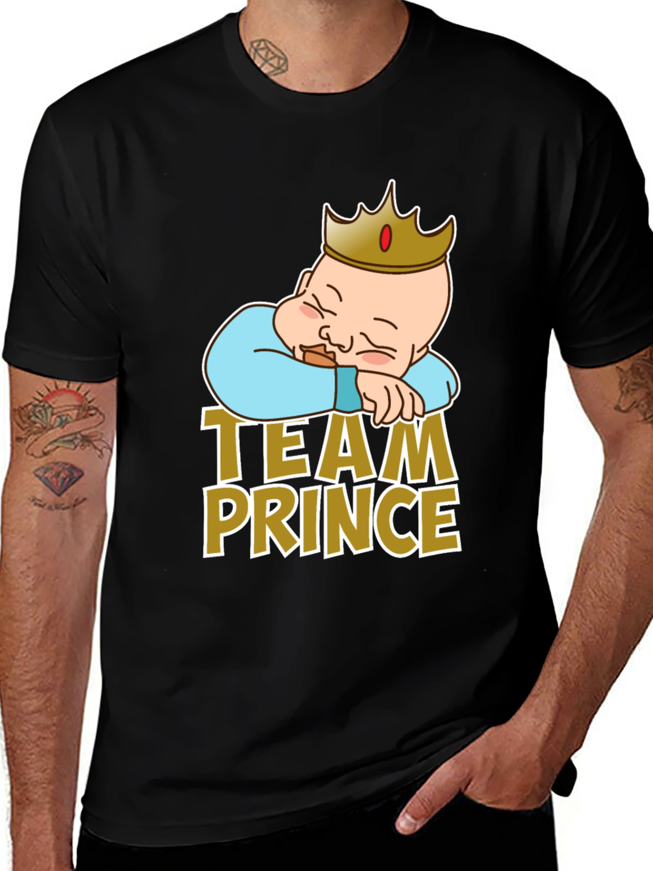 Team Prince T-Shirt: Cute Baby Graphic Tee