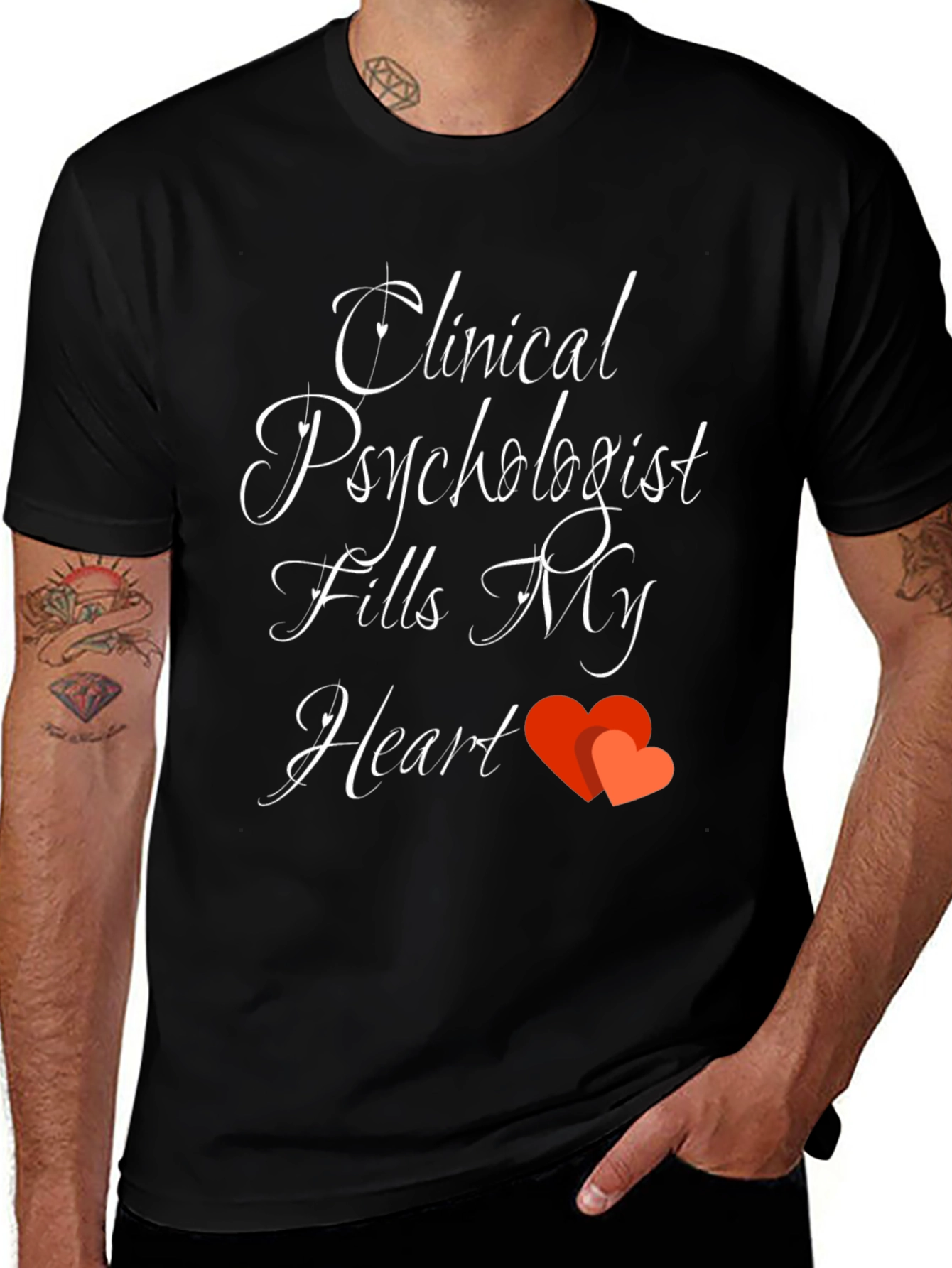 Variant 21 of Clinical Psychologist Fills My Heart T-Shirt