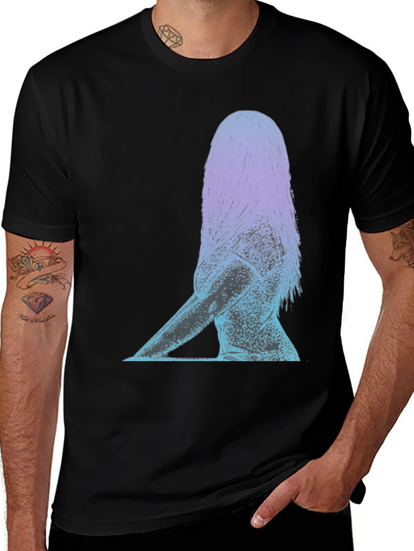 Variant 9 of Abstract Woman Graphic Tee - Stylish Comfort