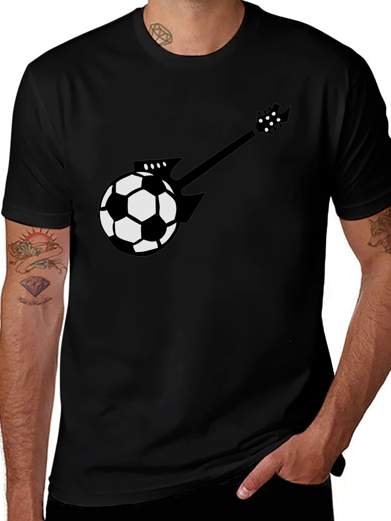 Variant 16 of Soccer Guitar T-Shirt