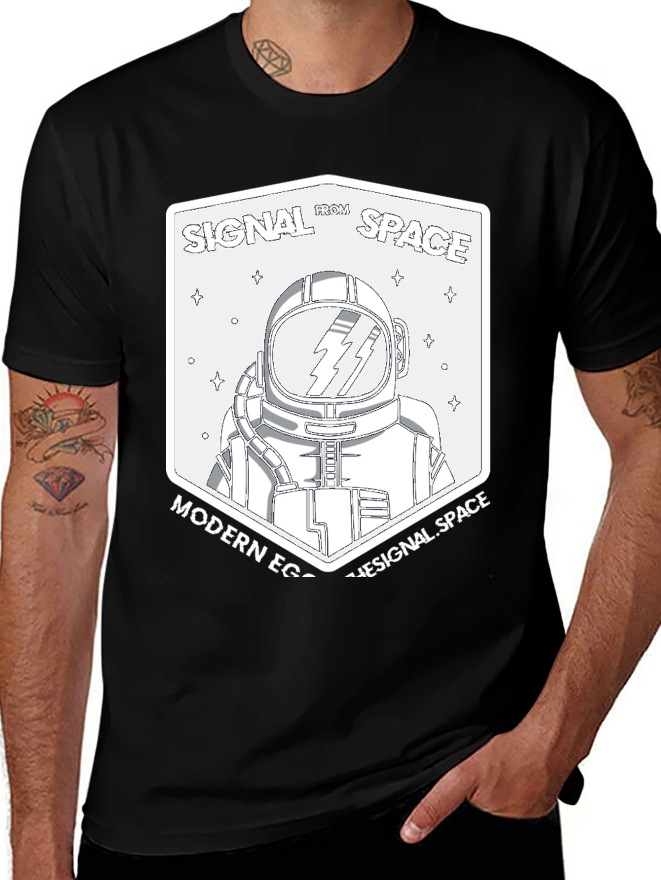 Variant 30 of Signal From Space Graphic T-Shirt - Modern Ego