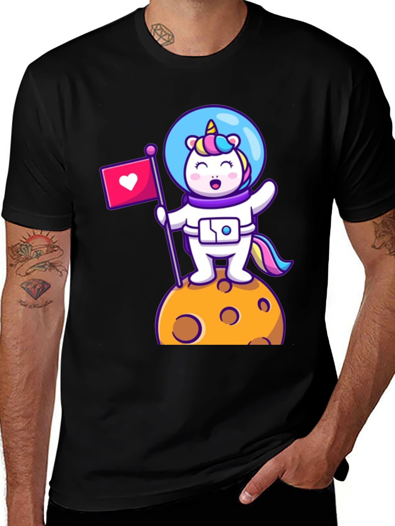 Variant 12 of Unicorn Astronaut T-Shirt - Space Love