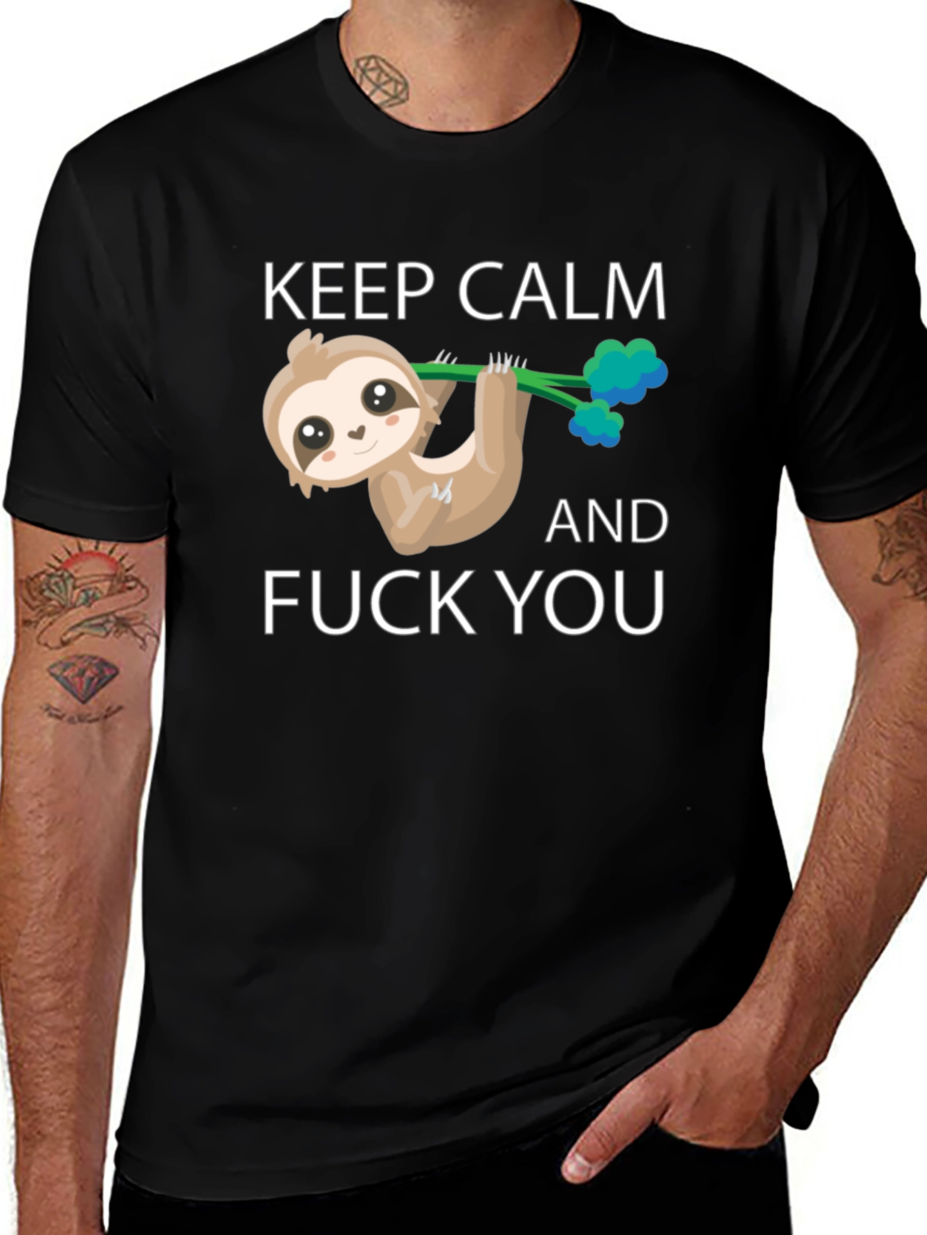 Variant 5 of Keep Calm Sloth T-Shirt