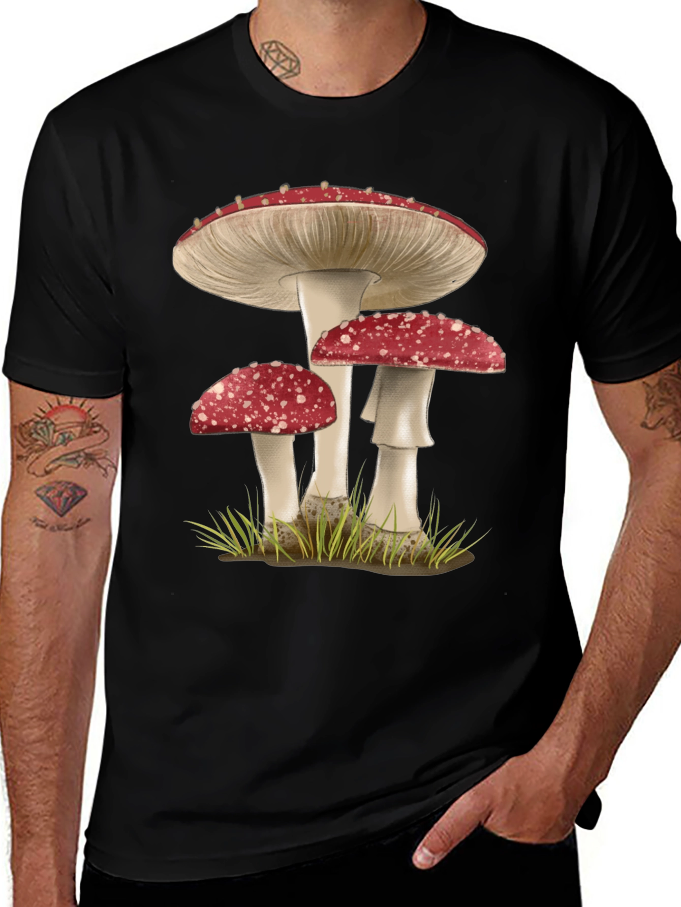 Variant 21 of Mushroom Graphic Print T-Shirt - Quirky & Unique Design