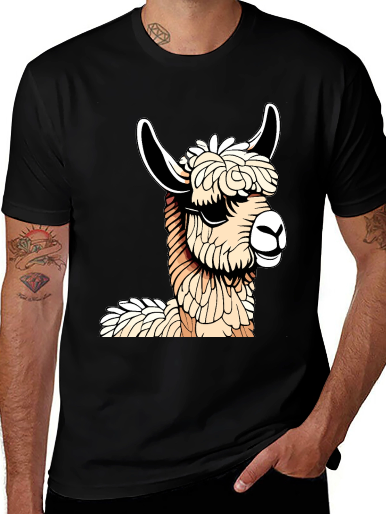 Variant 5 of Llama Graphic Tee - Cool & Comfortable