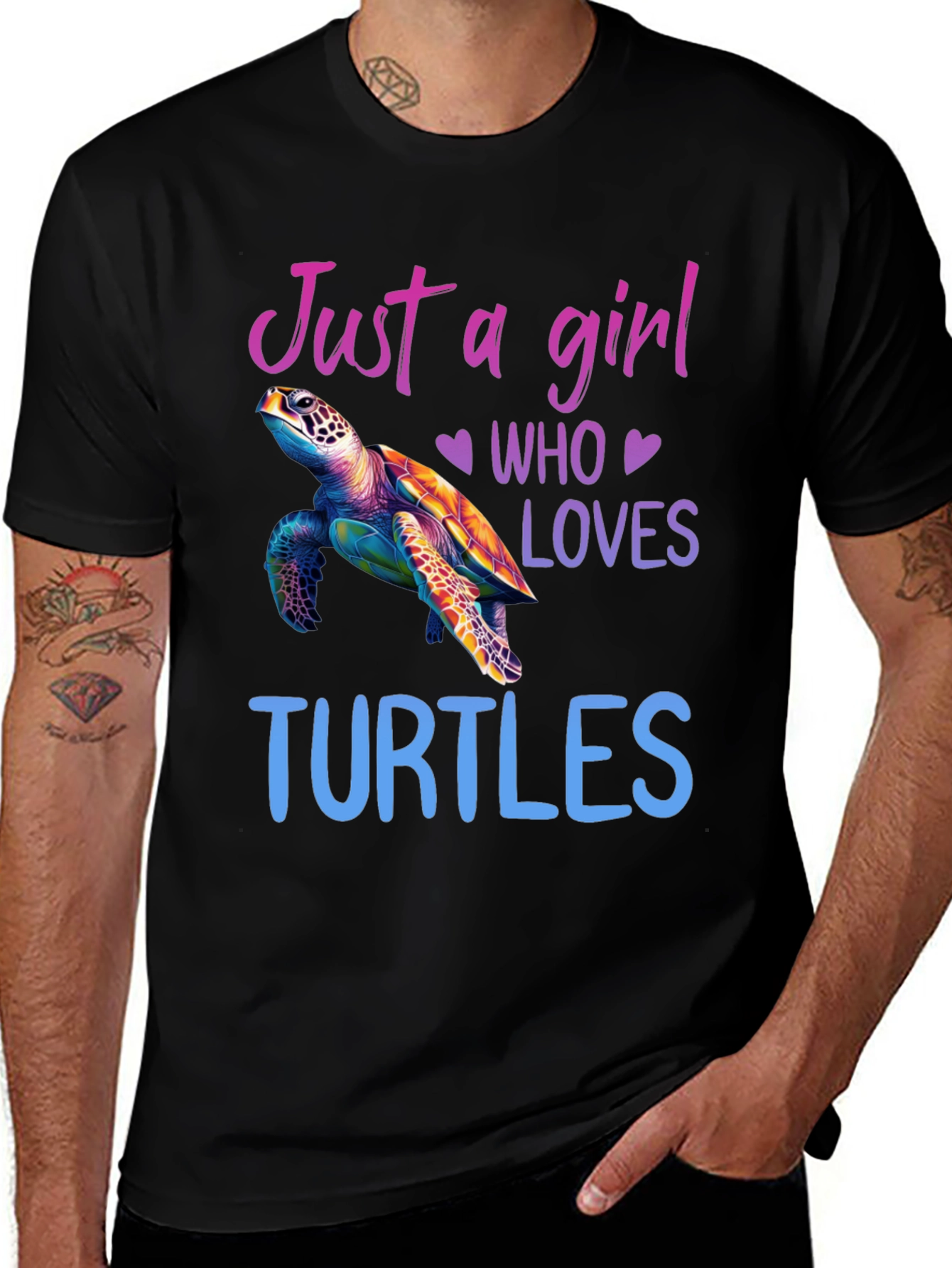 Variant 7 of Just A Girl Who Loves Turtles T-Shirt
