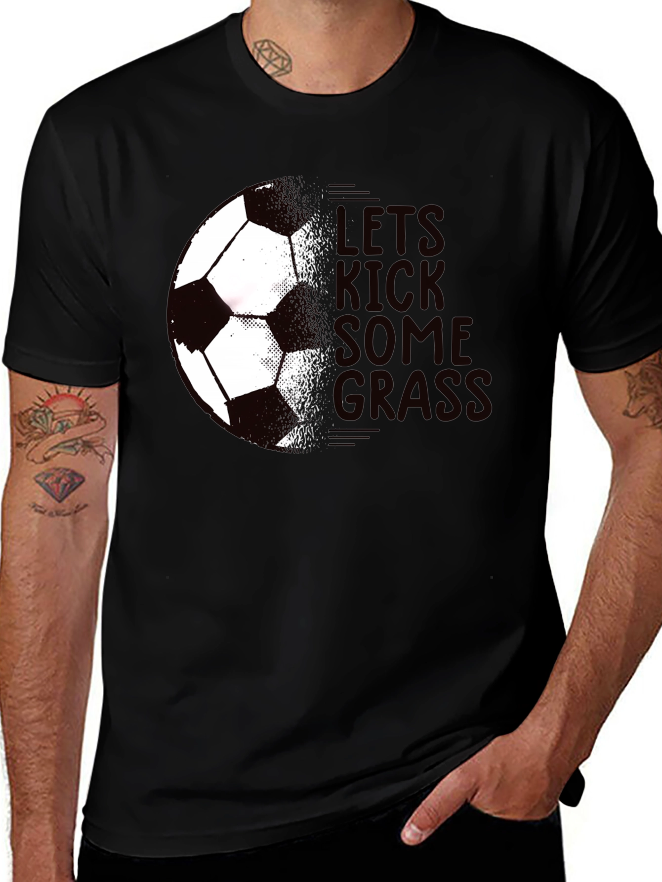 Variant 5 of Soccer Kick Some Grass T-Shirt