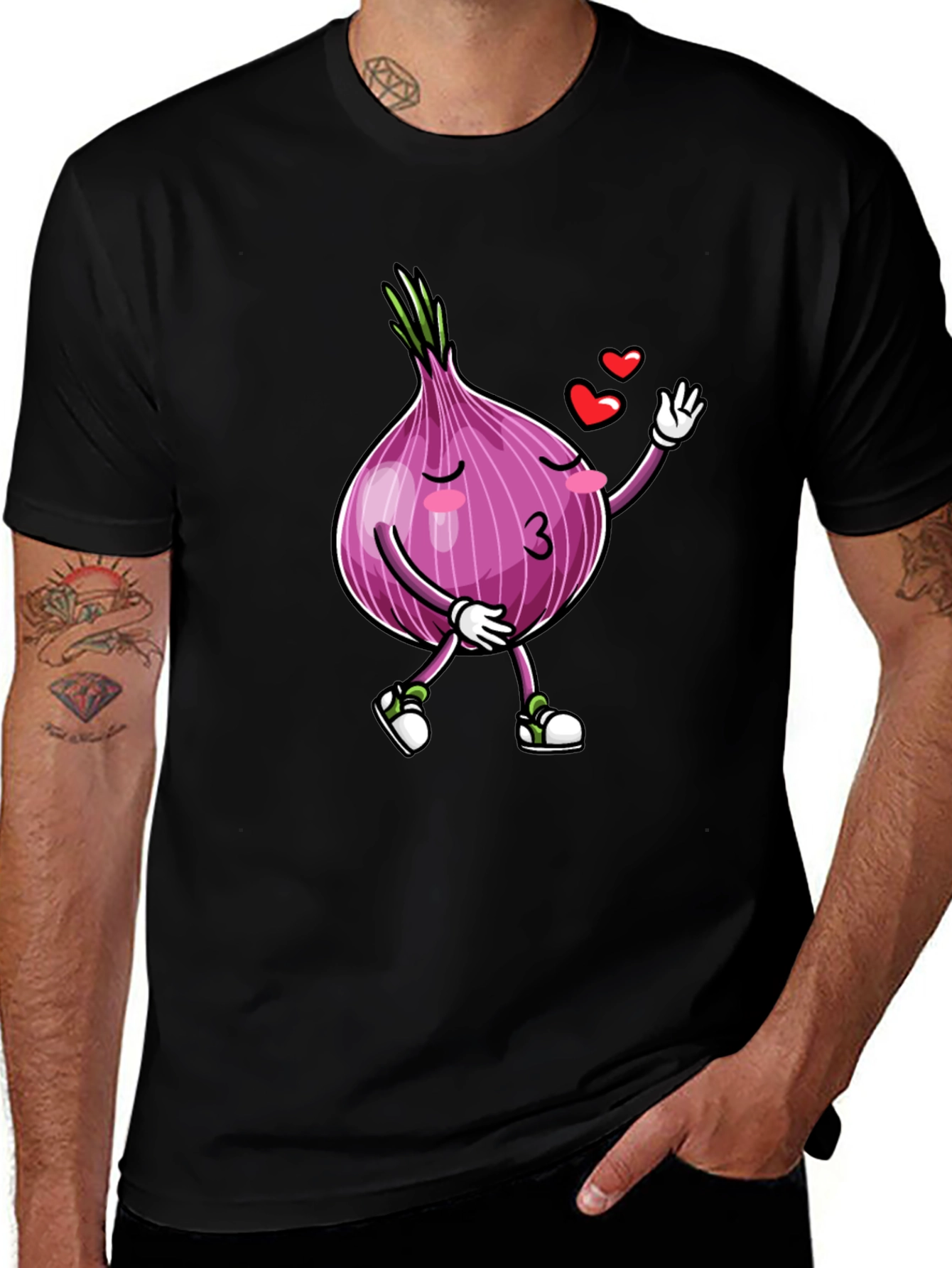 Variant 11 of Funny Onion Cartoon Graphic T-Shirt