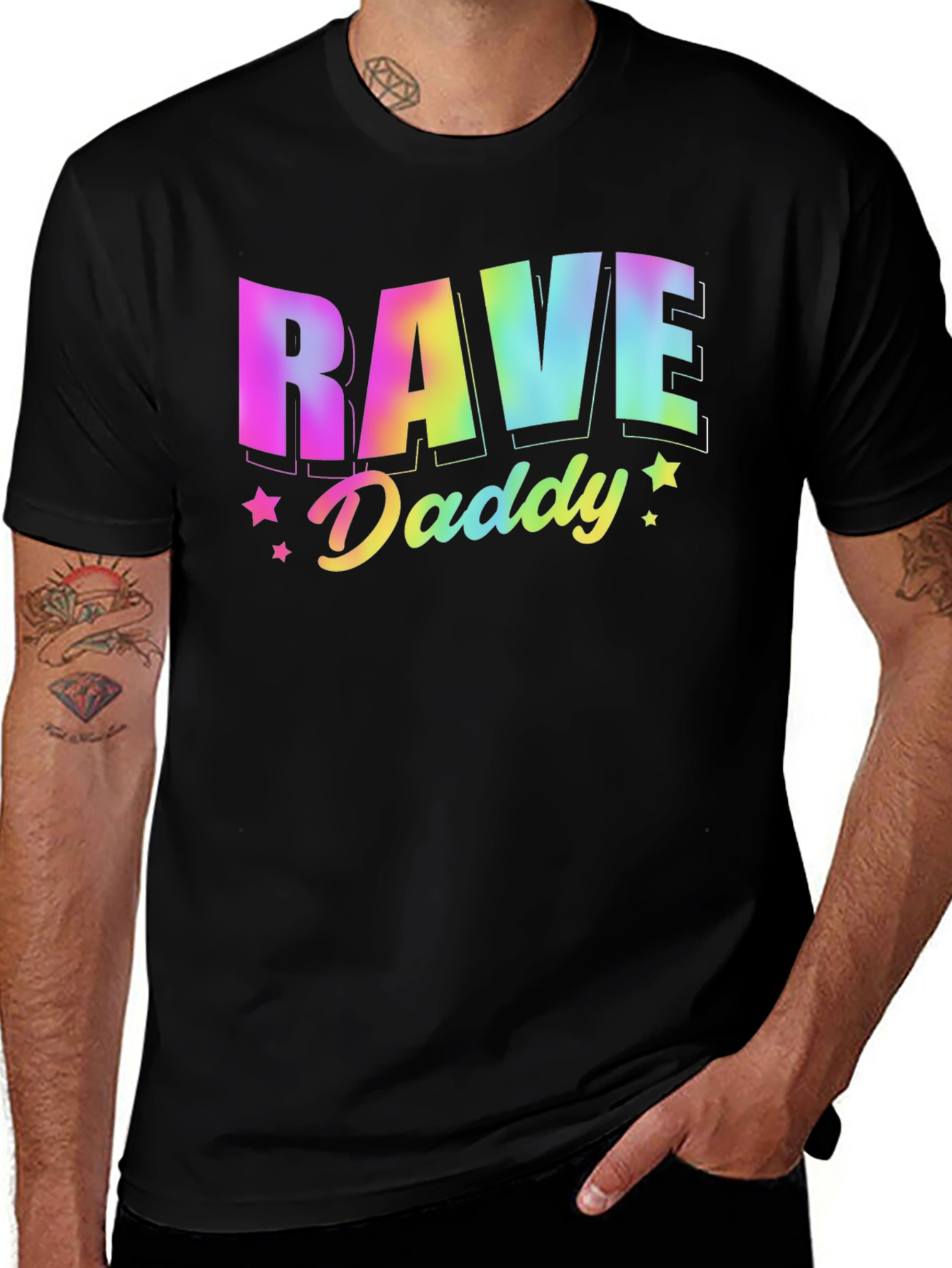 Rave Daddy Graphic Tee - Music Festival Shirt