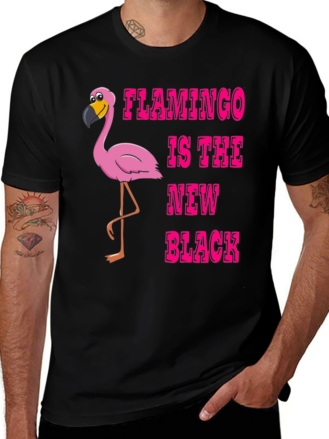 Variant 21 of Flamingo is the New Black T-Shirt