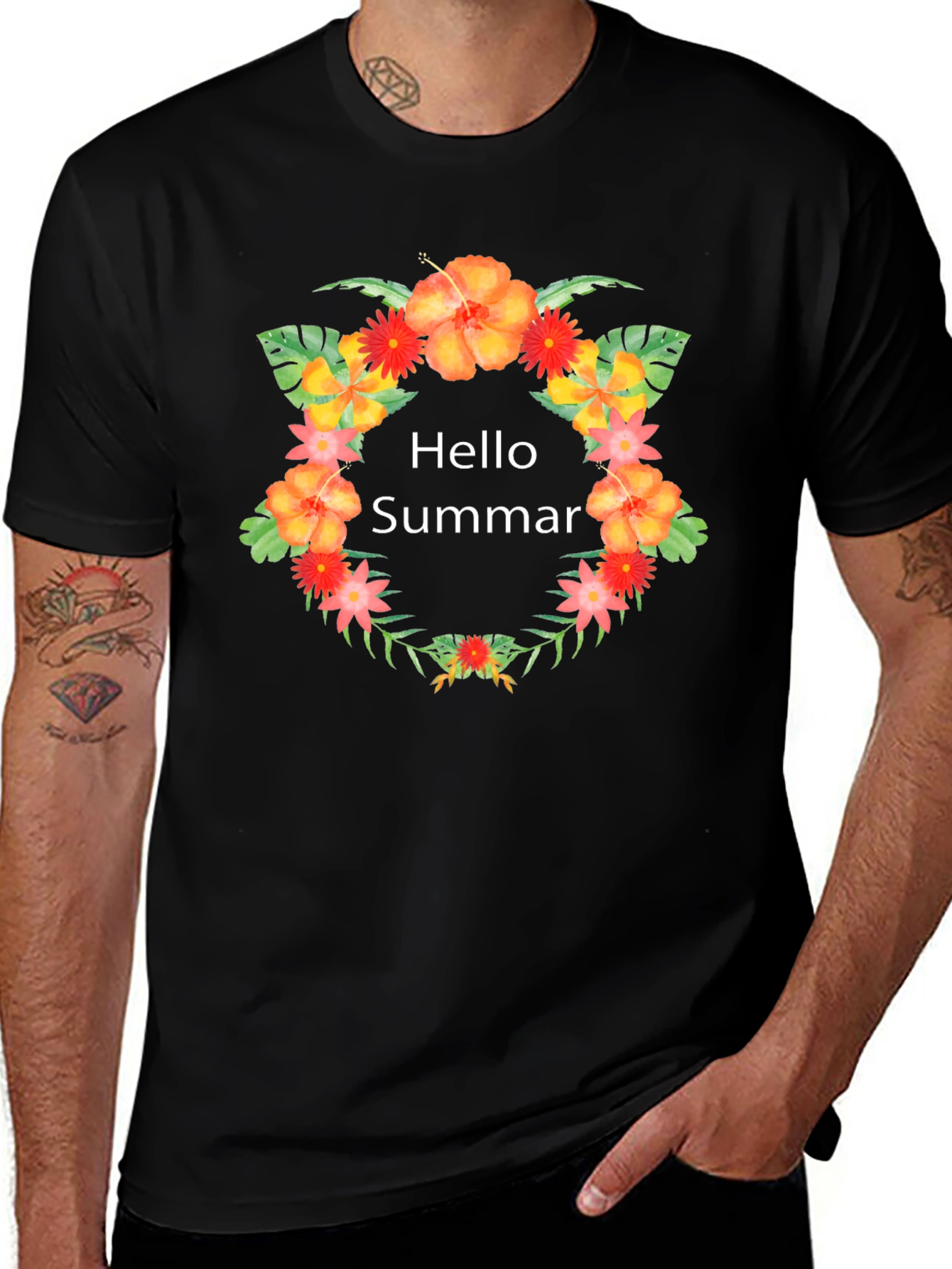 Variant 22 of Hello Summer Floral T-Shirt