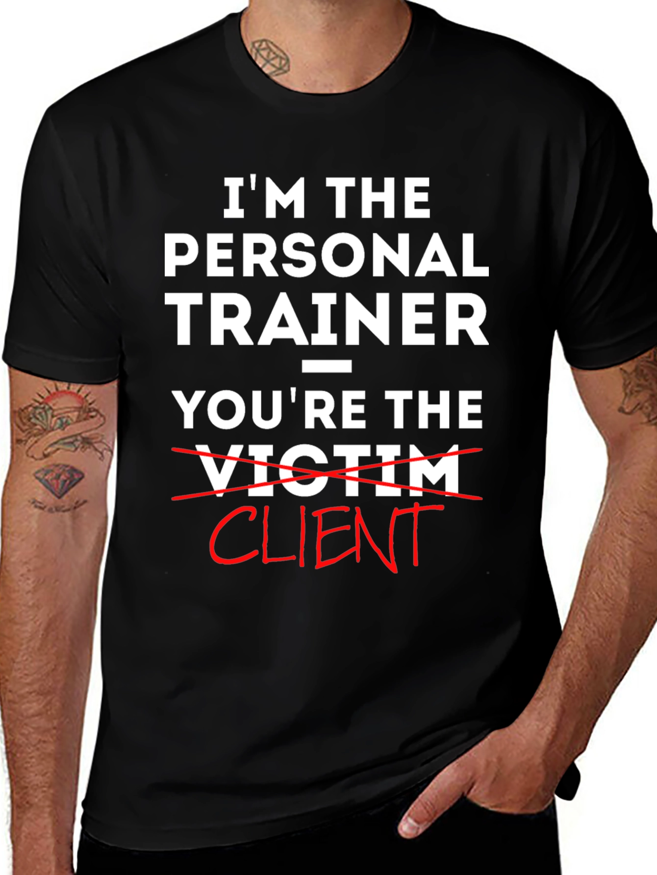 Variant 2 of Personal Trainer Funny Graphic Tee