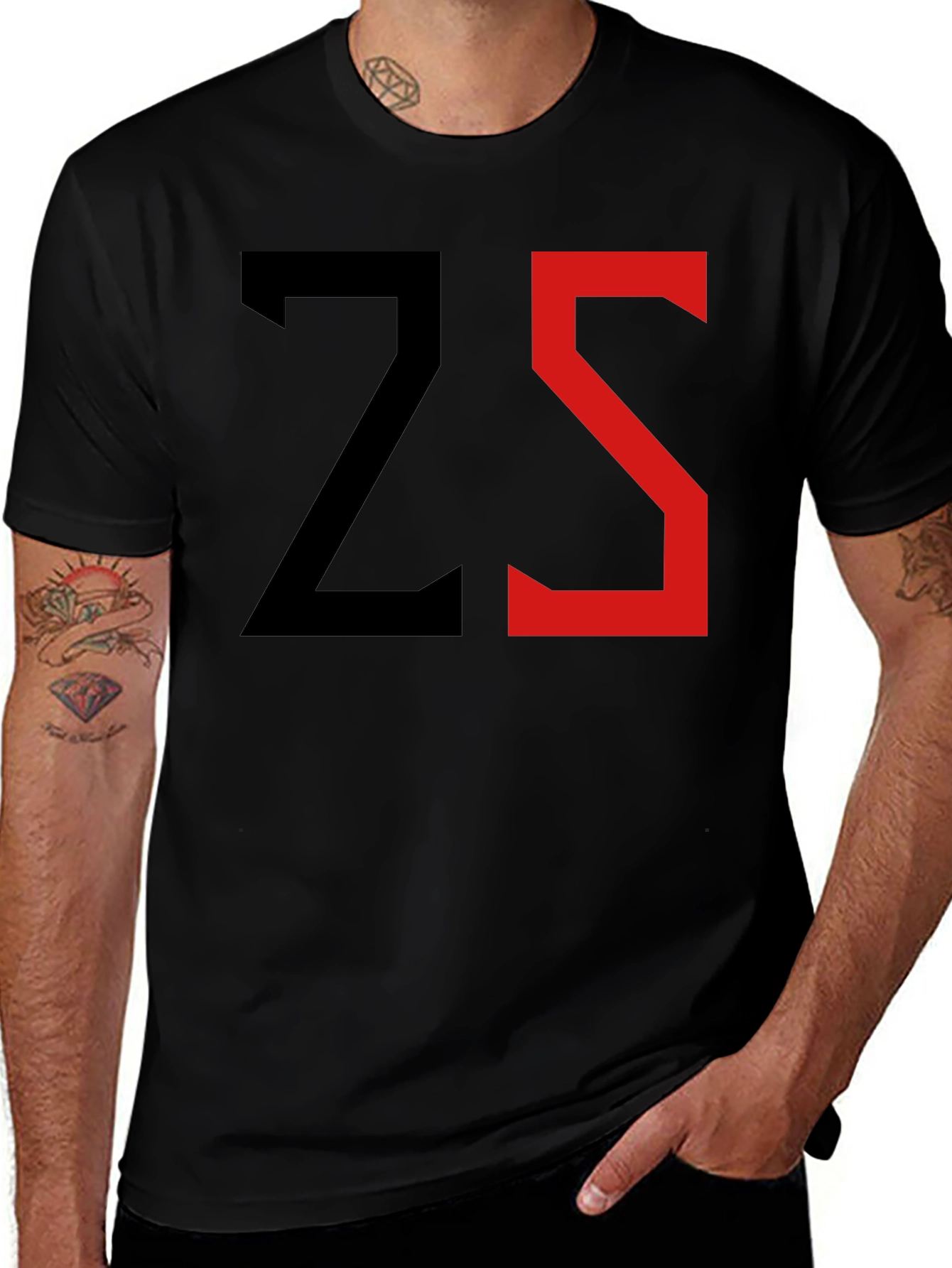 Variant 22 of ZS Graphic T-Shirt - Stylish Black Tee