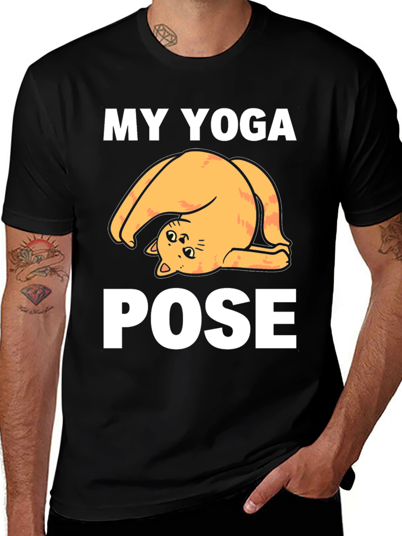 Variant 24 of My Yoga Pose Cat T-Shirt - Funny Yoga Tee