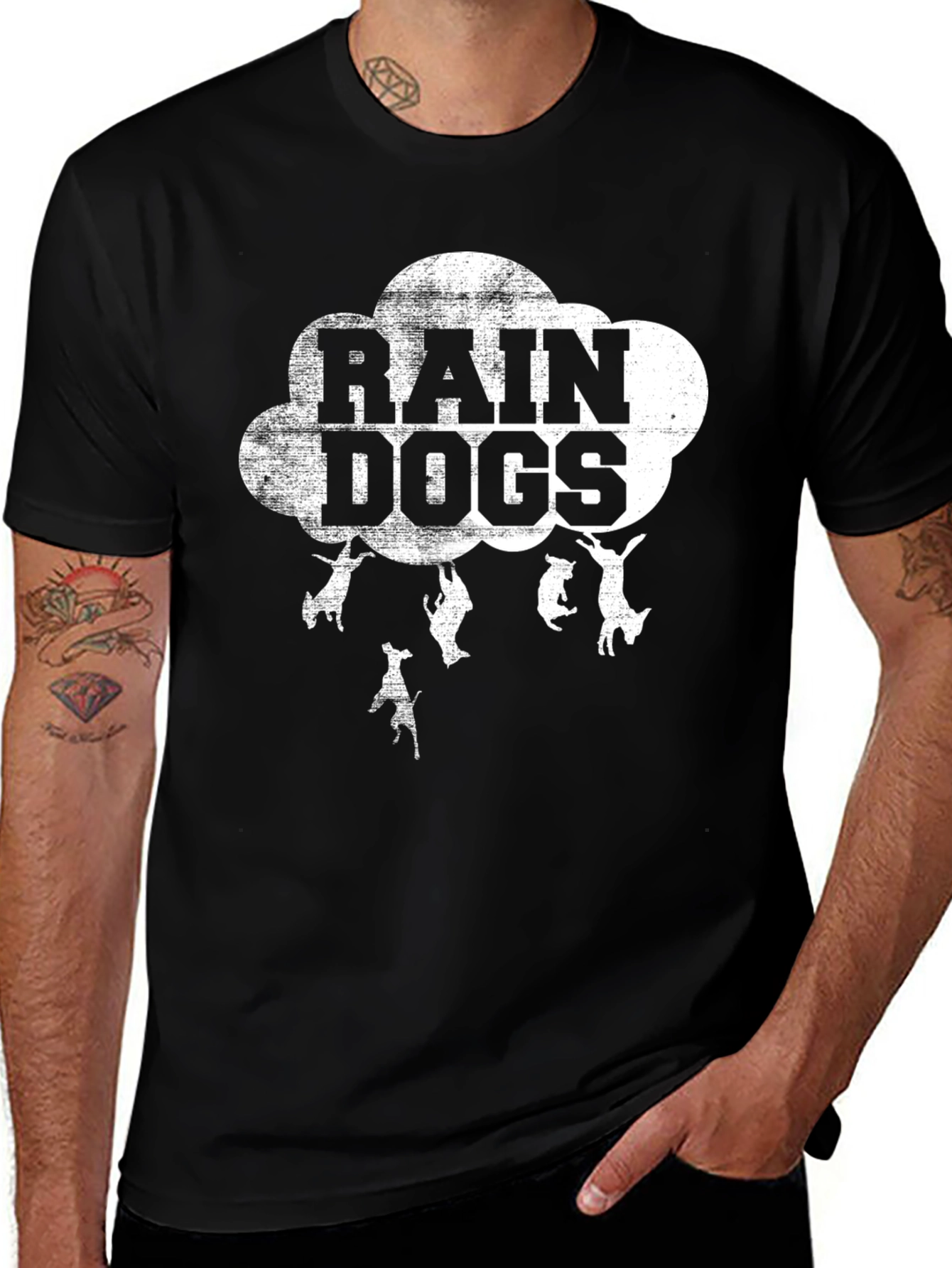 Variant 21 of Rain Dogs Graphic Tee - Unique & Stylish